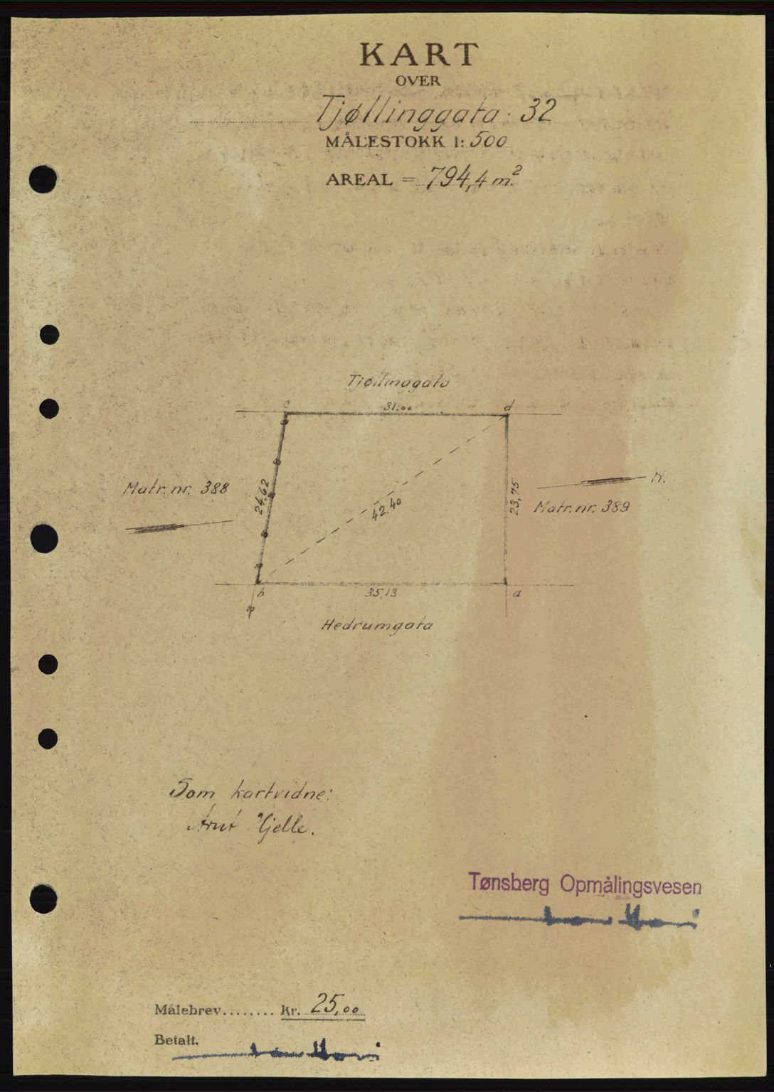 Tønsberg sorenskriveri, AV/SAKO-A-130/G/Ga/Gaa/L0014: Mortgage book no. A14, 1943-1944, Diary no: : 421/1944