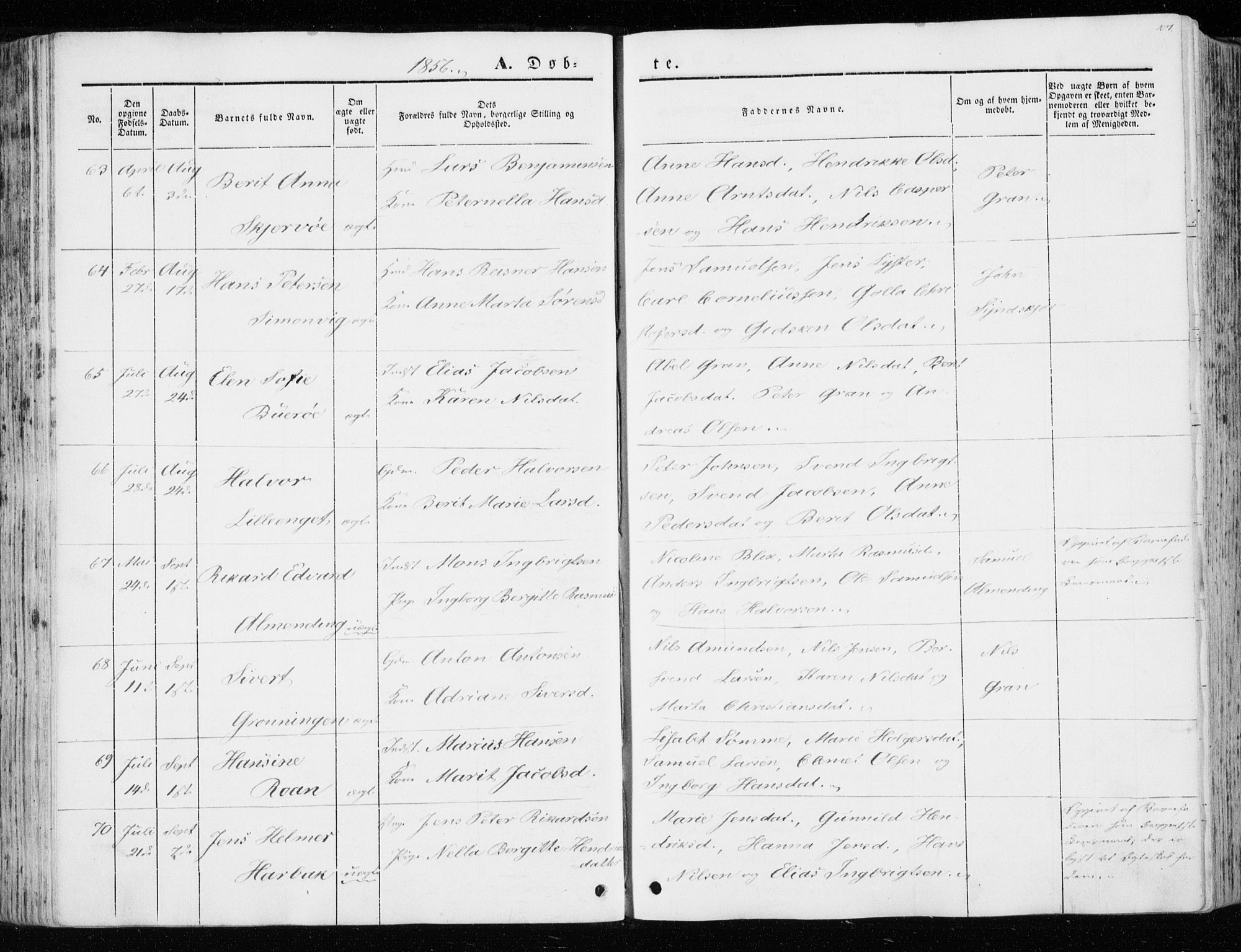 Ministerialprotokoller, klokkerbøker og fødselsregistre - Sør-Trøndelag, AV/SAT-A-1456/657/L0704: Parish register (official) no. 657A05, 1846-1857, p. 107