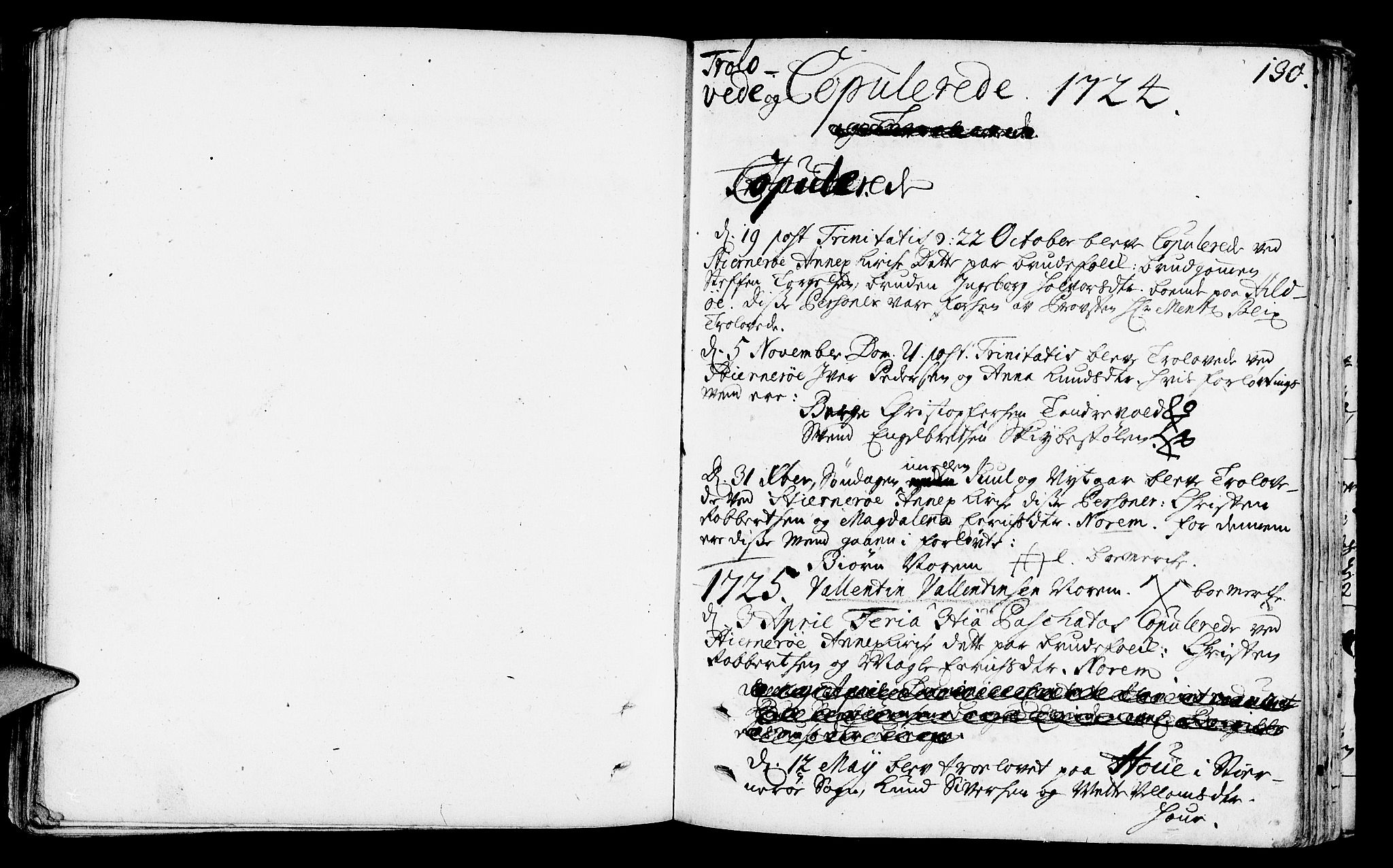 Nedstrand sokneprestkontor, SAST/A-101841/01/IV: Parish register (official) no. A 1 /2, 1724-1740, p. 130