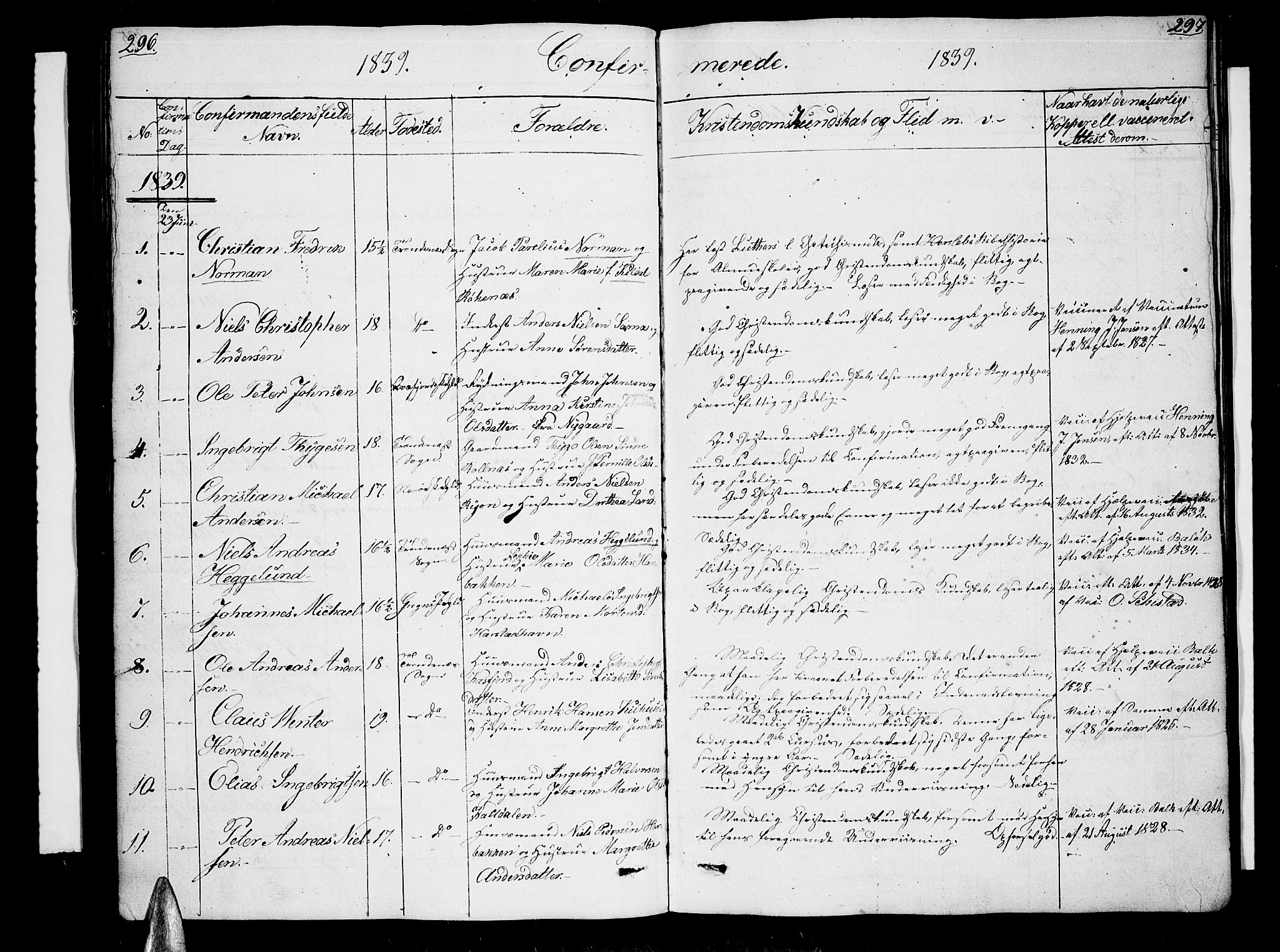 Trondenes sokneprestkontor, SATØ/S-1319/H/Hb/L0005klokker: Parish register (copy) no. 5, 1834-1845, p. 296-297