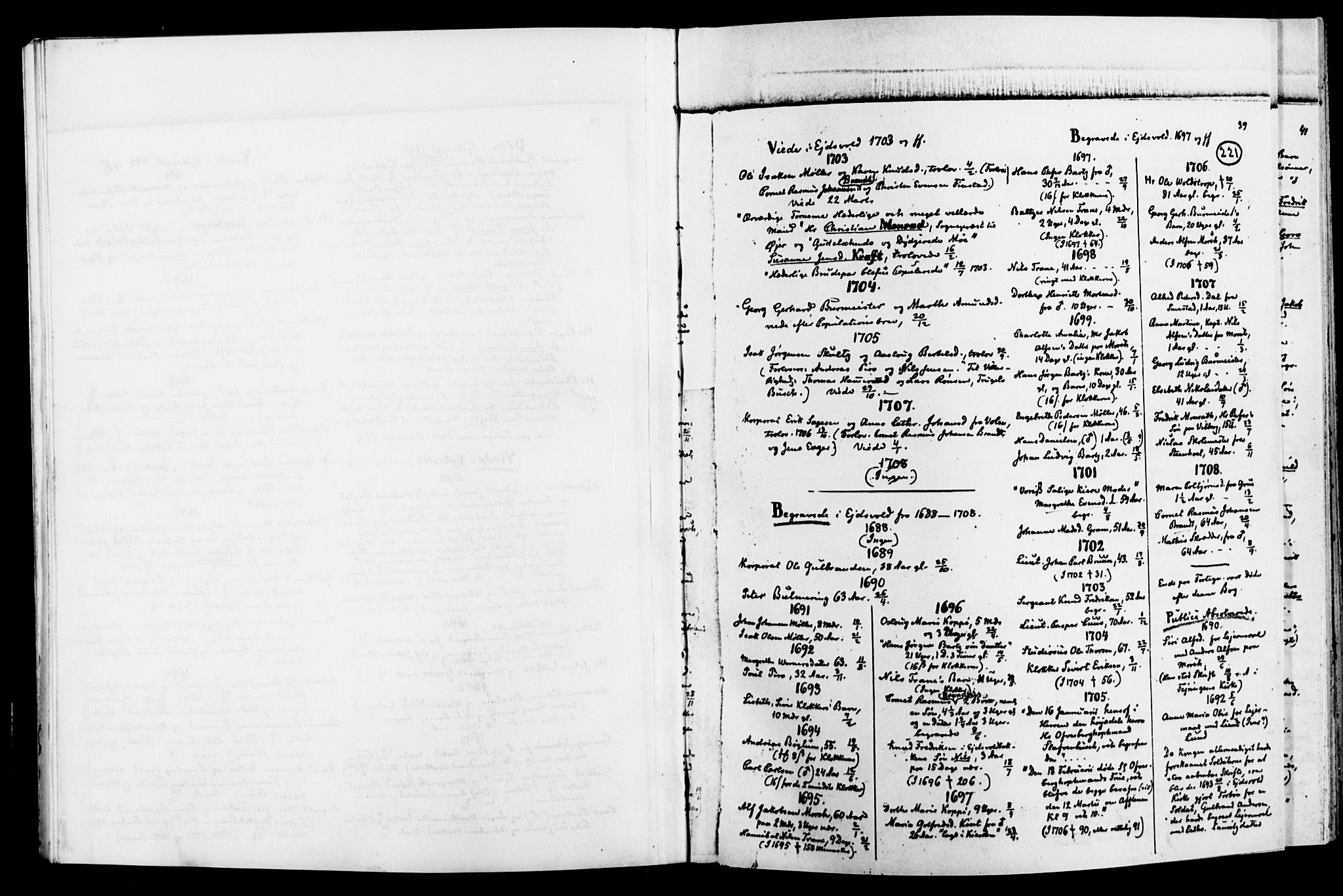 Eidsvoll prestekontor Kirkebøker, SAO/A-10888/O/Oa/L0001: Other parish register no. 1, 1688-1856, p. 39