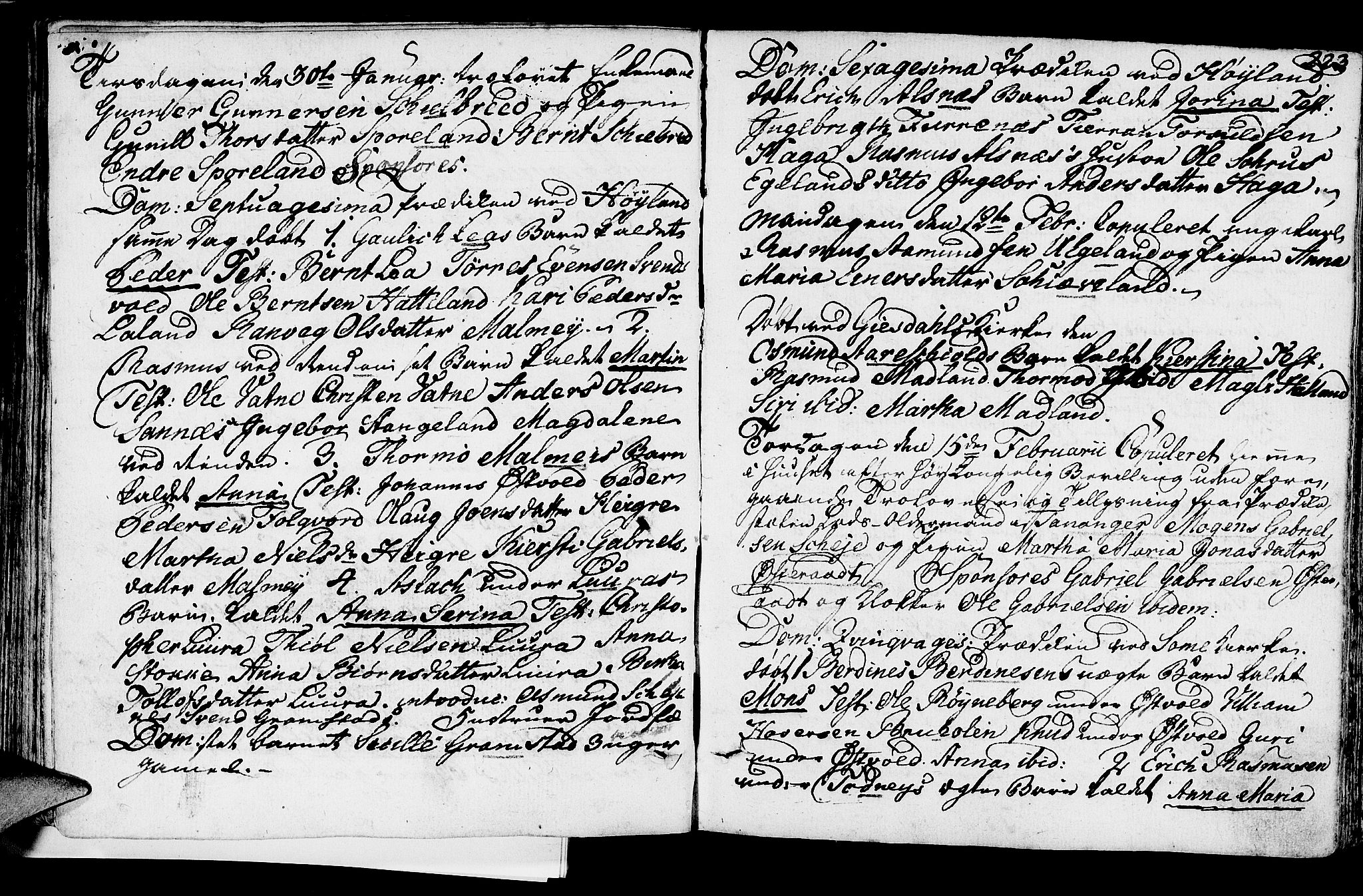 Høyland sokneprestkontor, SAST/A-101799/001/30BA/L0004: Parish register (official) no. A 4, 1784-1803, p. 223