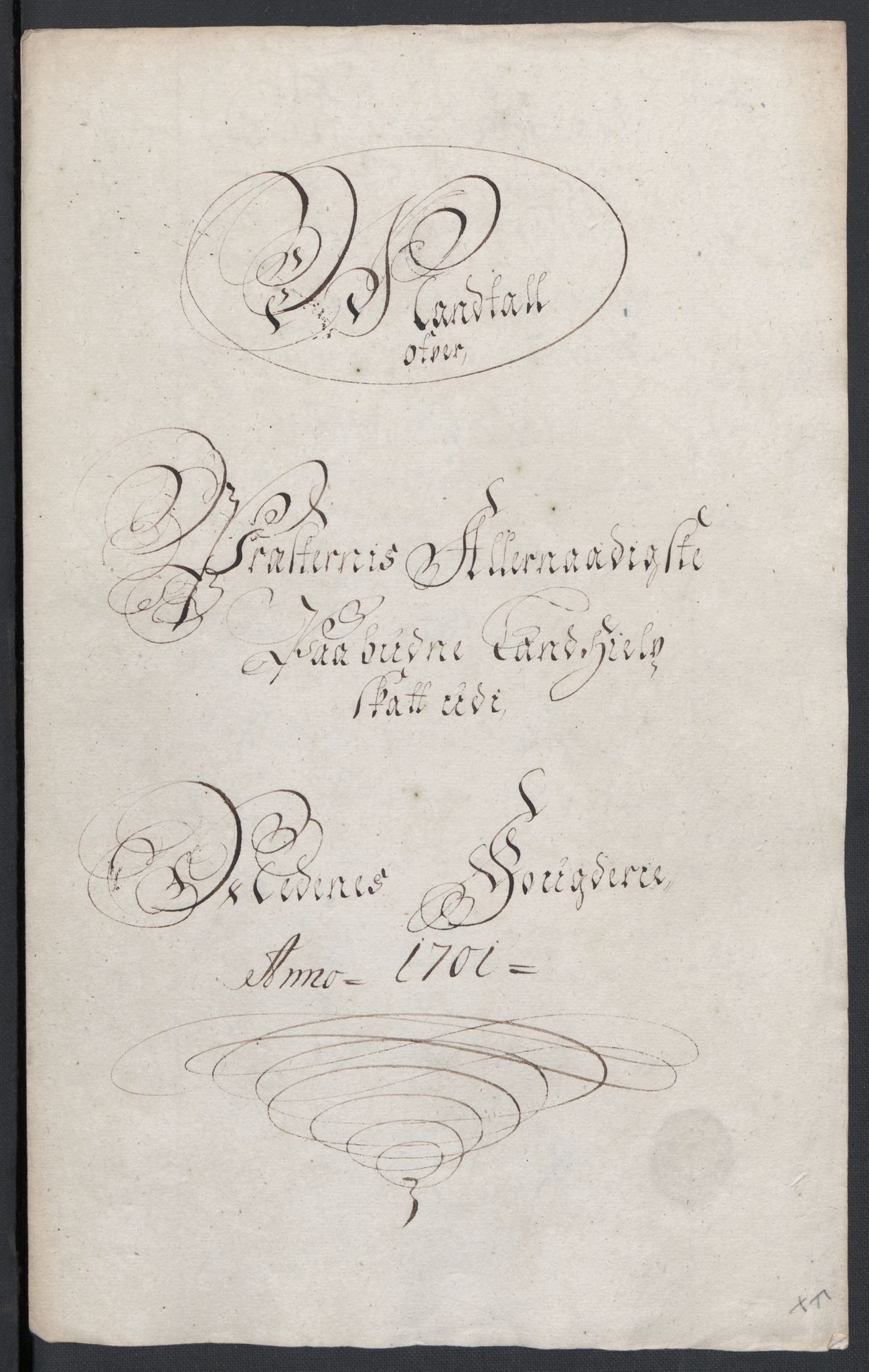 Rentekammeret inntil 1814, Reviderte regnskaper, Fogderegnskap, RA/EA-4092/R39/L2315: Fogderegnskap Nedenes, 1700-1701, p. 267