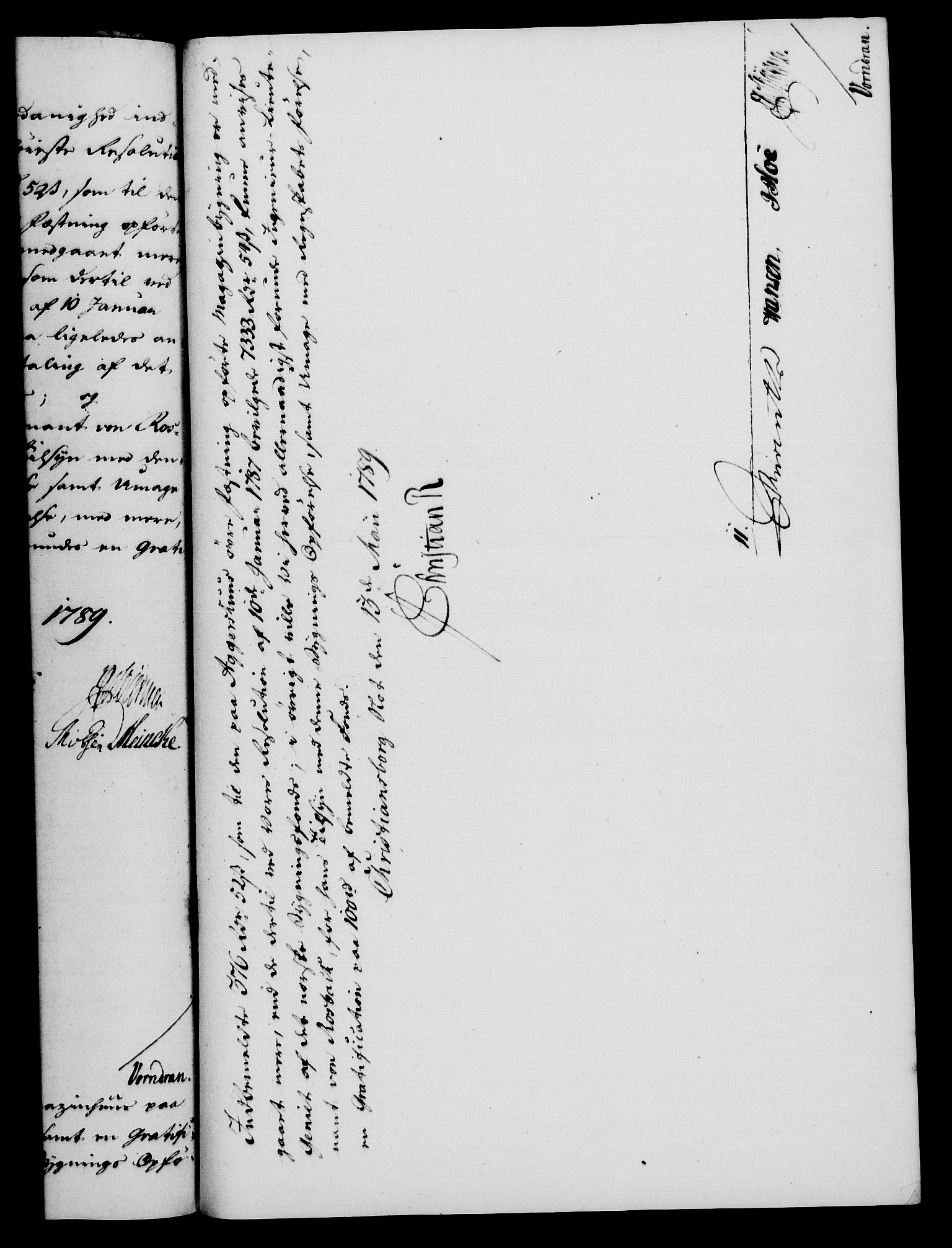 Rentekammeret, Kammerkanselliet, RA/EA-3111/G/Gf/Gfa/L0071: Norsk relasjons- og resolusjonsprotokoll (merket RK 52.71), 1789, p. 290
