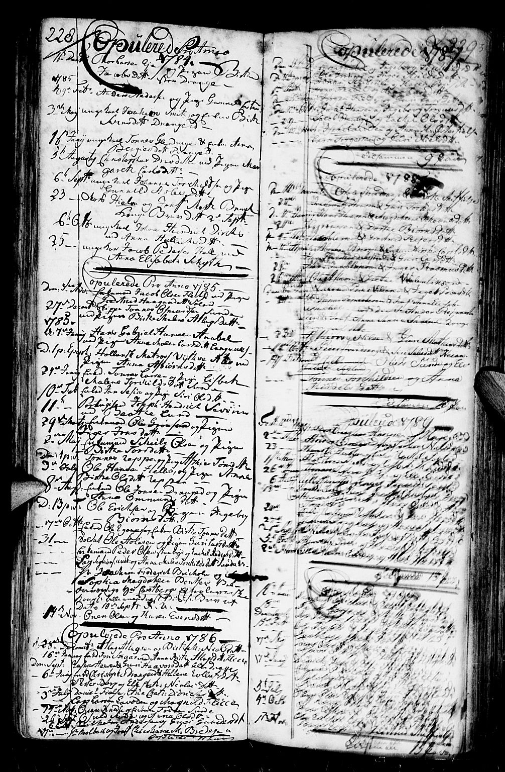 Flekkefjord sokneprestkontor, SAK/1111-0012/F/Fb/Fbc/L0001: Parish register (copy) no. B 1, 1773-1801, p. 264-265
