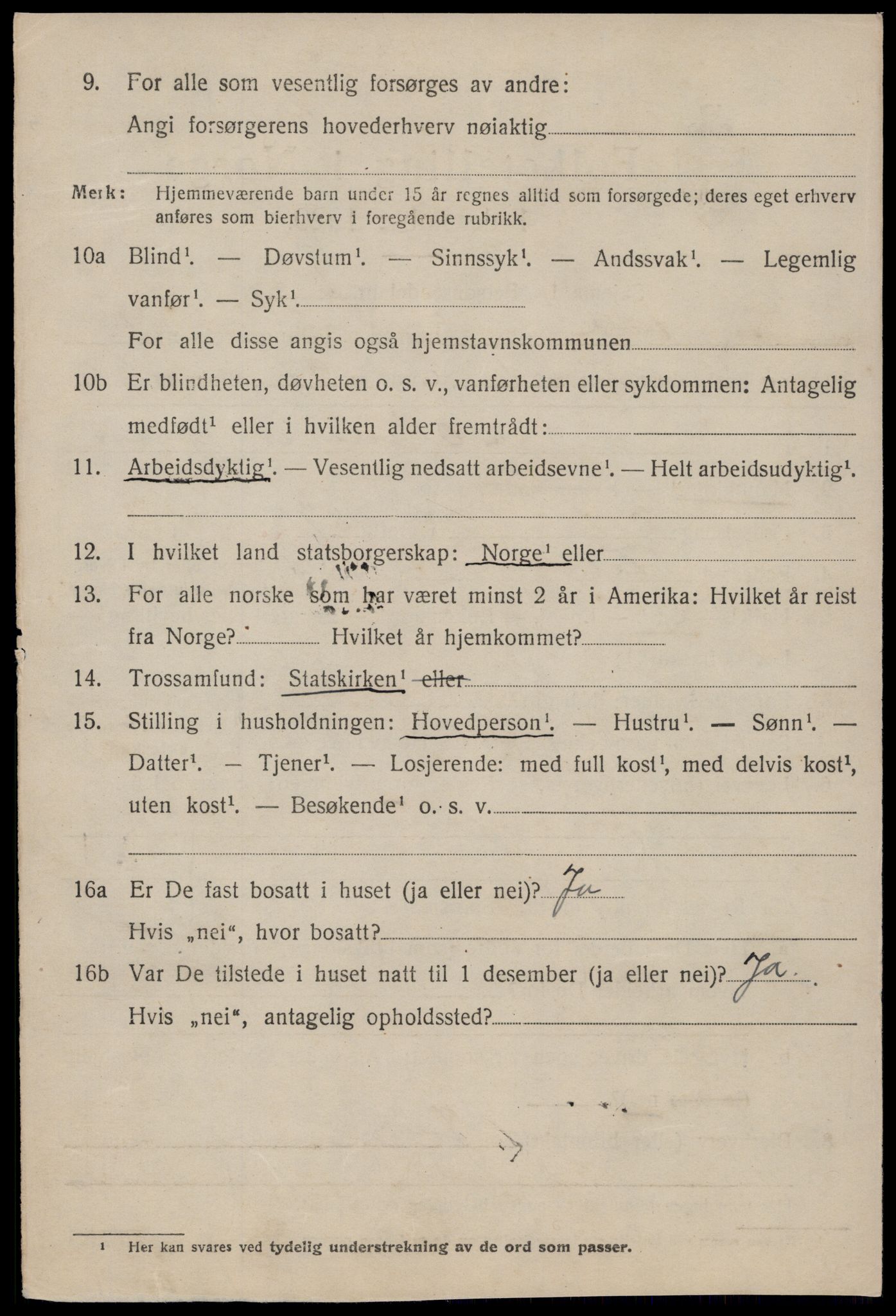 SAT, 1920 census for Kornstad, 1920, p. 2502