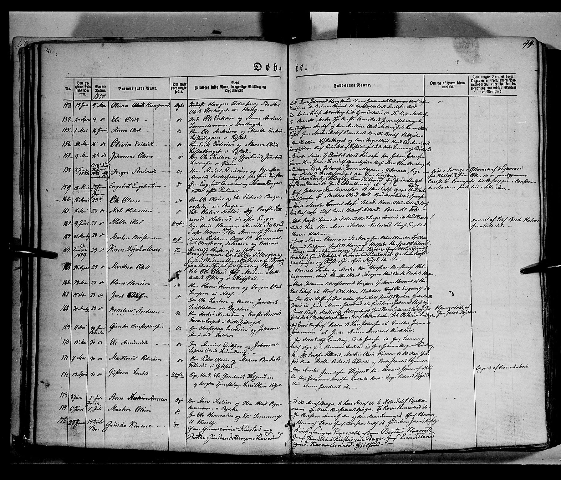 Grue prestekontor, AV/SAH-PREST-036/H/Ha/Haa/L0008: Parish register (official) no. 8, 1847-1858, p. 44