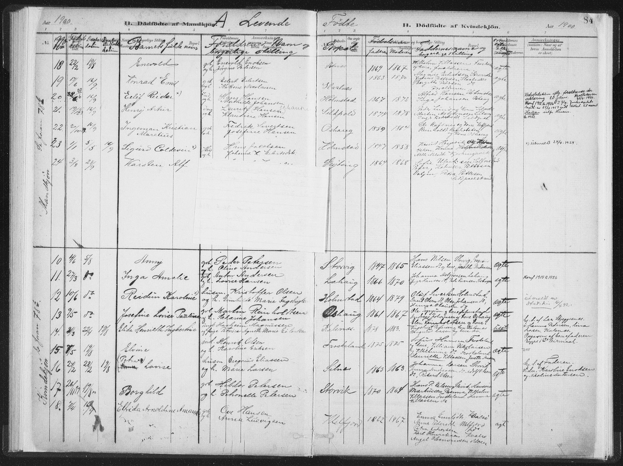 Ministerialprotokoller, klokkerbøker og fødselsregistre - Nordland, AV/SAT-A-1459/890/L1286: Parish register (official) no. 890A01, 1882-1902, p. 84