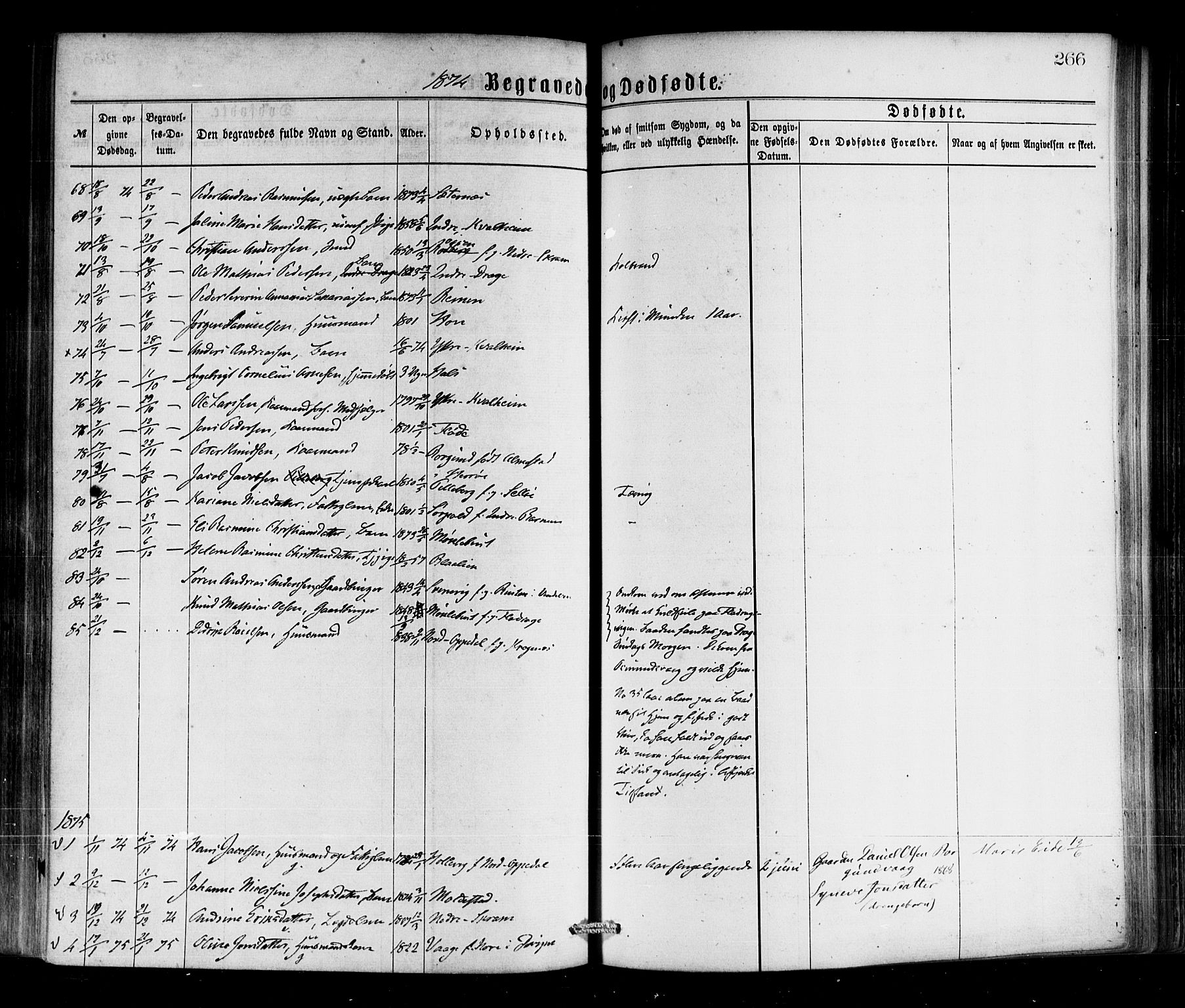 Selje sokneprestembete, SAB/A-99938/H/Ha/Haa/Haaa: Parish register (official) no. A 12, 1870-1880, p. 266
