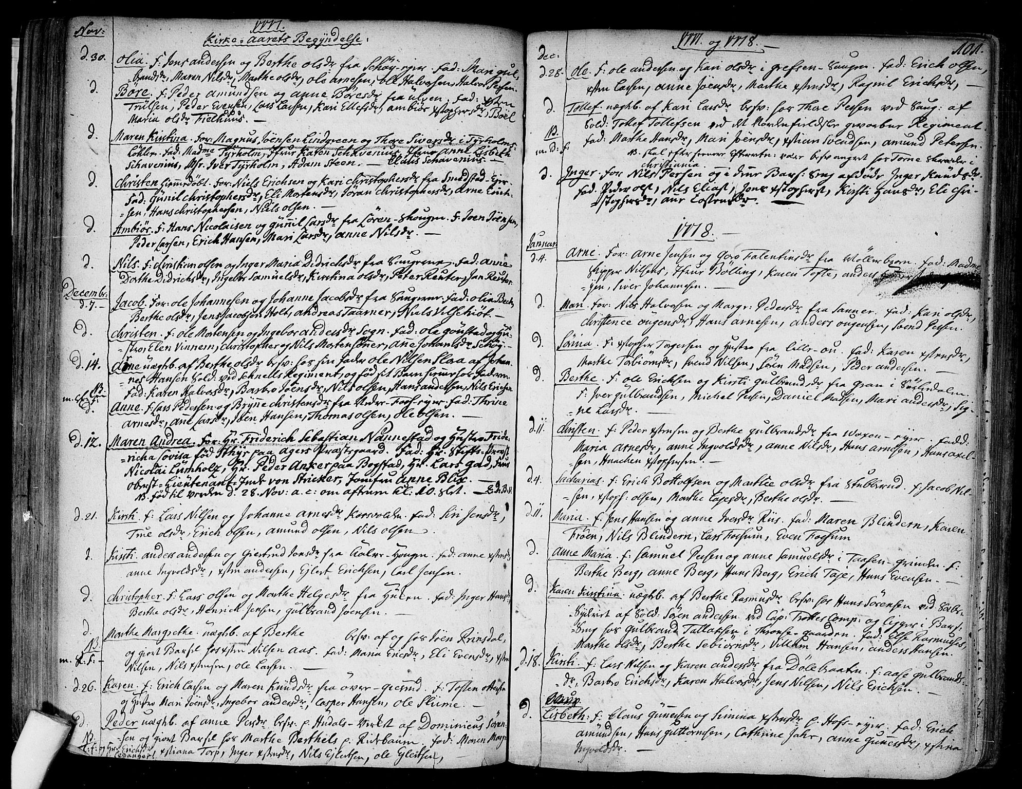 Aker prestekontor kirkebøker, SAO/A-10861/F/L0009: Parish register (official) no. 9, 1765-1785, p. 101