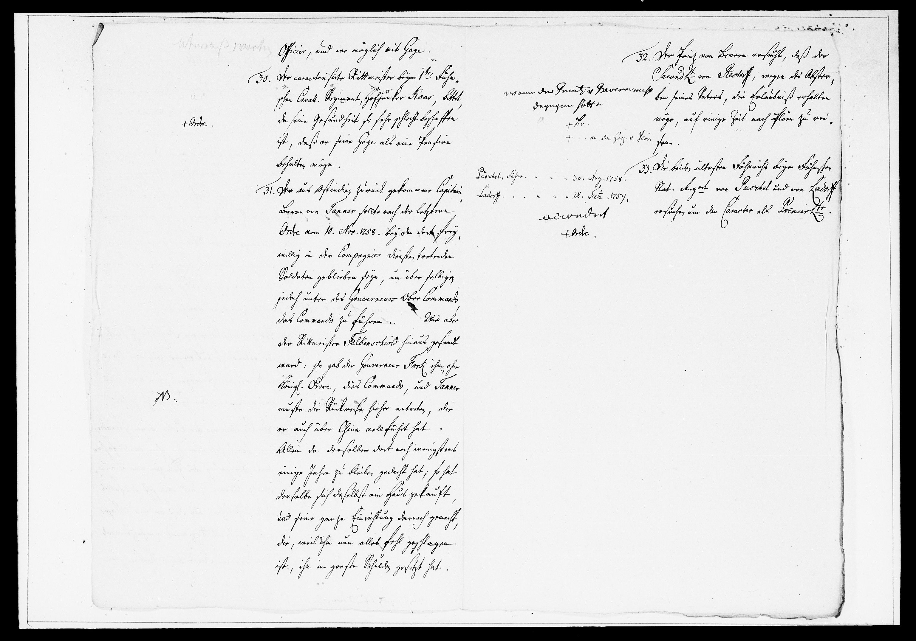 Krigskollegiet, Krigskancelliet, DRA/A-0006/-/1360-1385: Refererede sager, 1761, p. 646