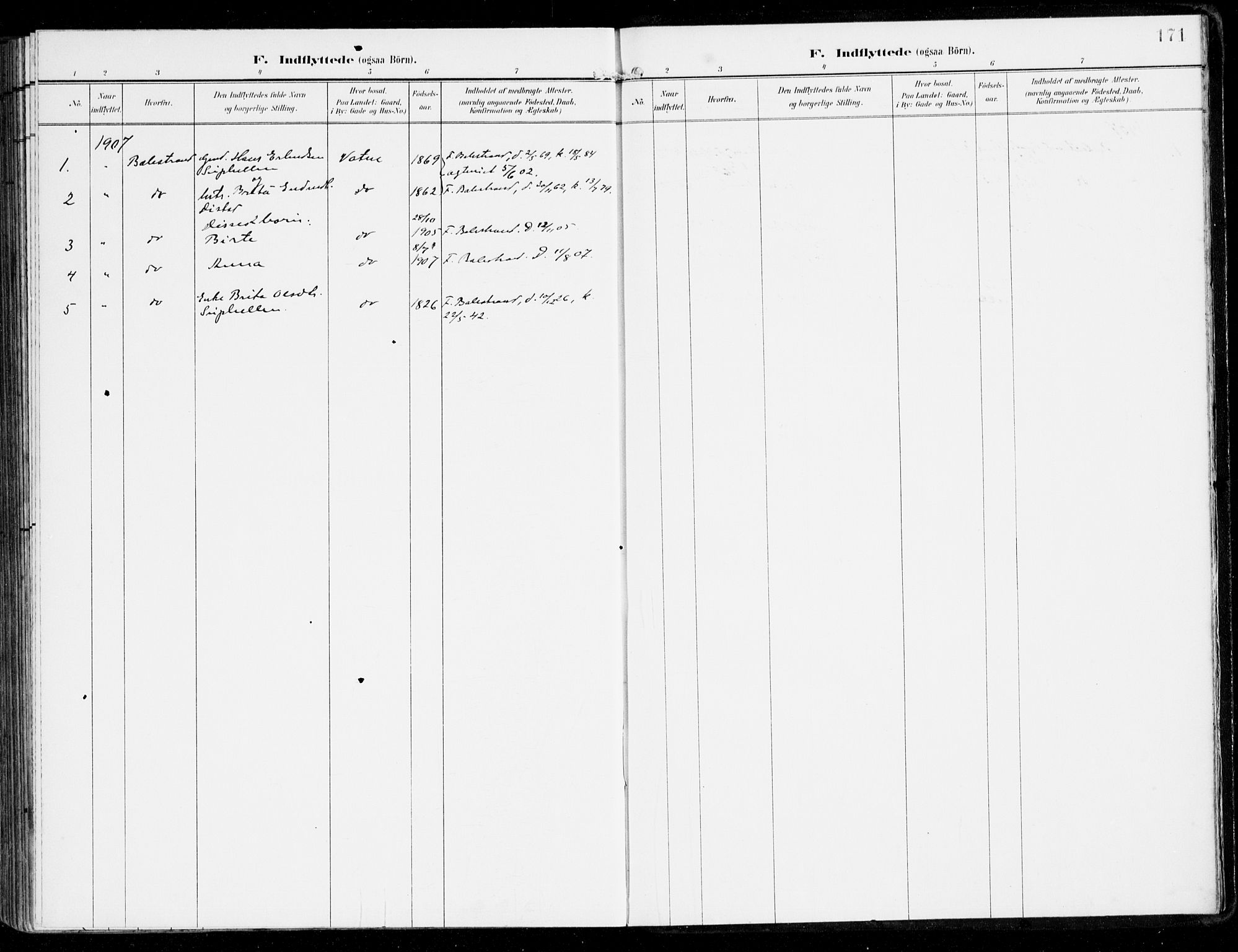 Alversund Sokneprestembete, SAB/A-73901/H/Ha/Haa/Haad/L0004: Parish register (official) no. D 4, 1898-1926, p. 171