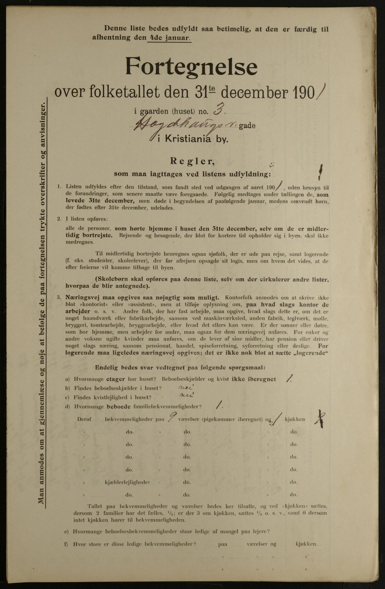 OBA, Municipal Census 1901 for Kristiania, 1901, p. 5742