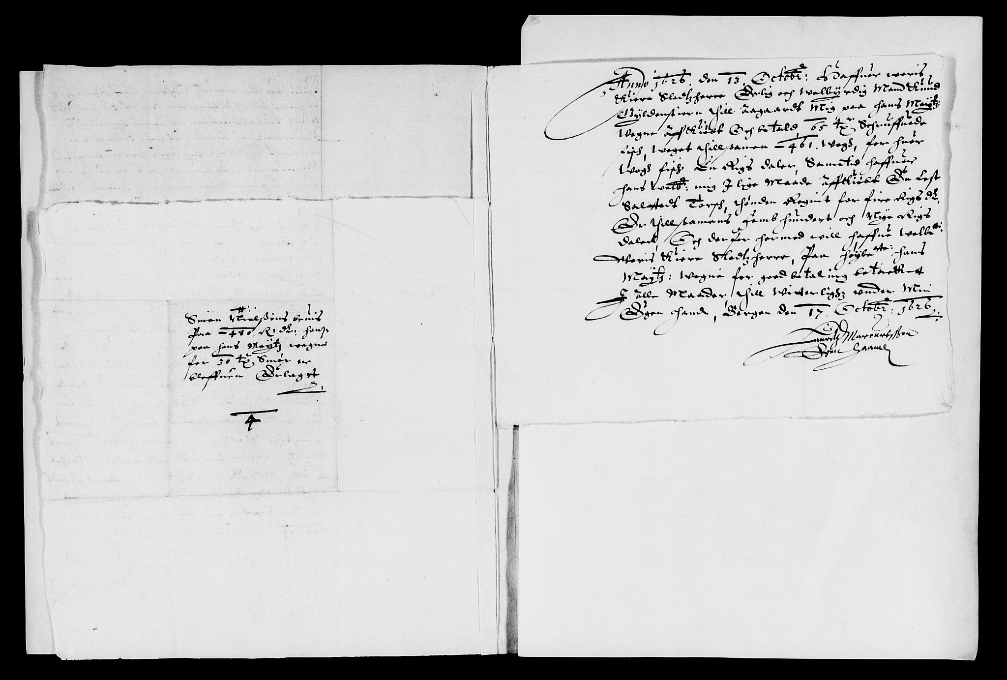 Rentekammeret inntil 1814, Reviderte regnskaper, Lensregnskaper, AV/RA-EA-5023/R/Rb/Rbt/L0041: Bergenhus len, 1626-1627