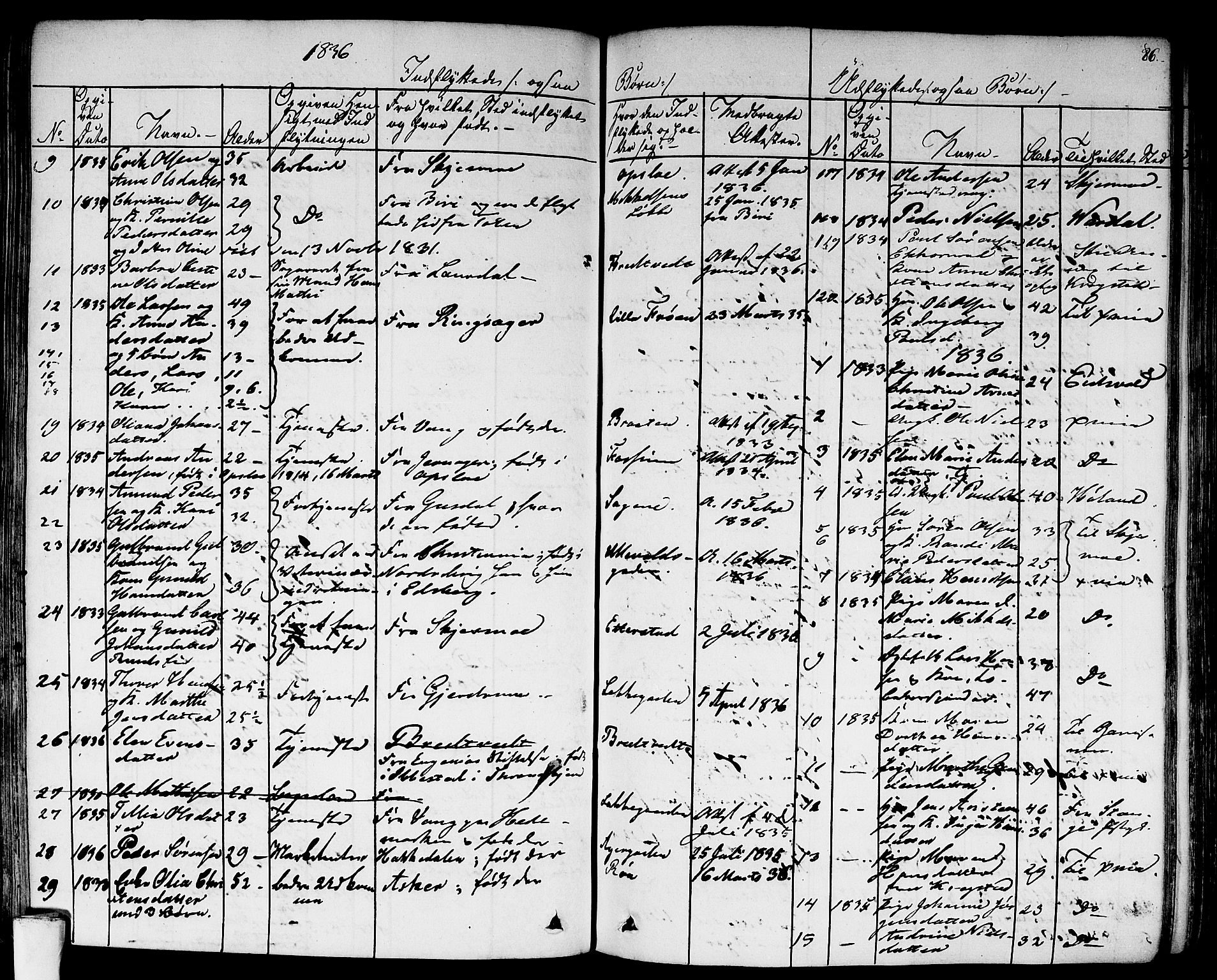 Aker prestekontor kirkebøker, AV/SAO-A-10861/F/L0018: Parish register (official) no. 17, 1829-1852, p. 86