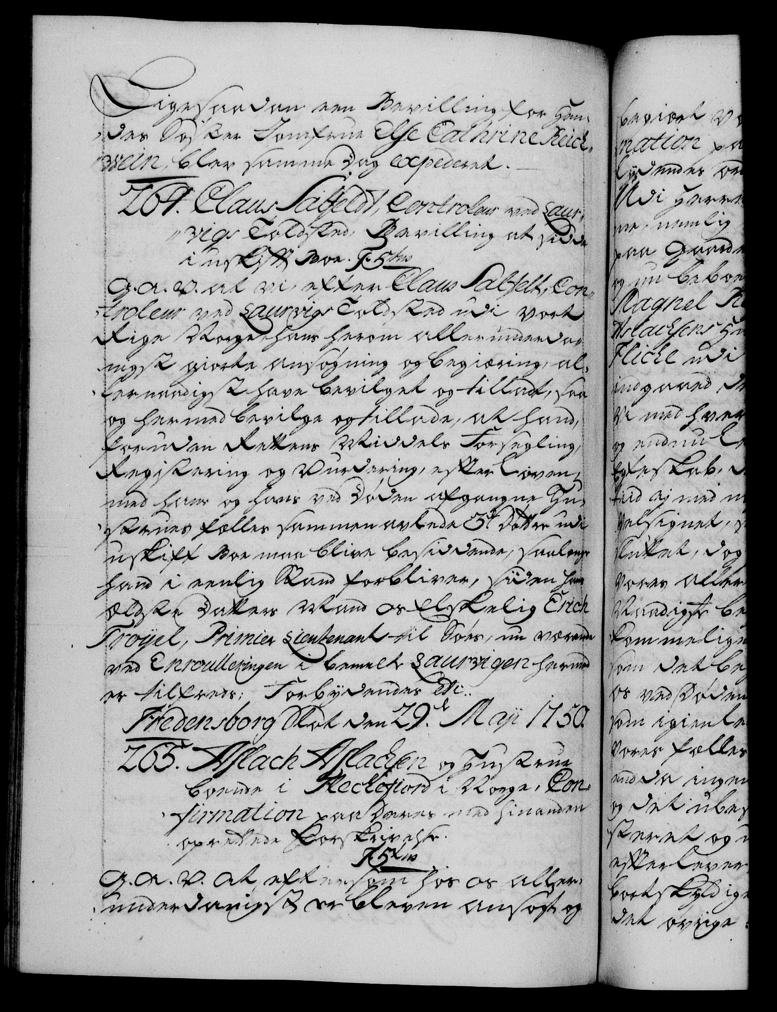 Danske Kanselli 1572-1799, AV/RA-EA-3023/F/Fc/Fca/Fcaa/L0036: Norske registre, 1749-1750, p. 531b