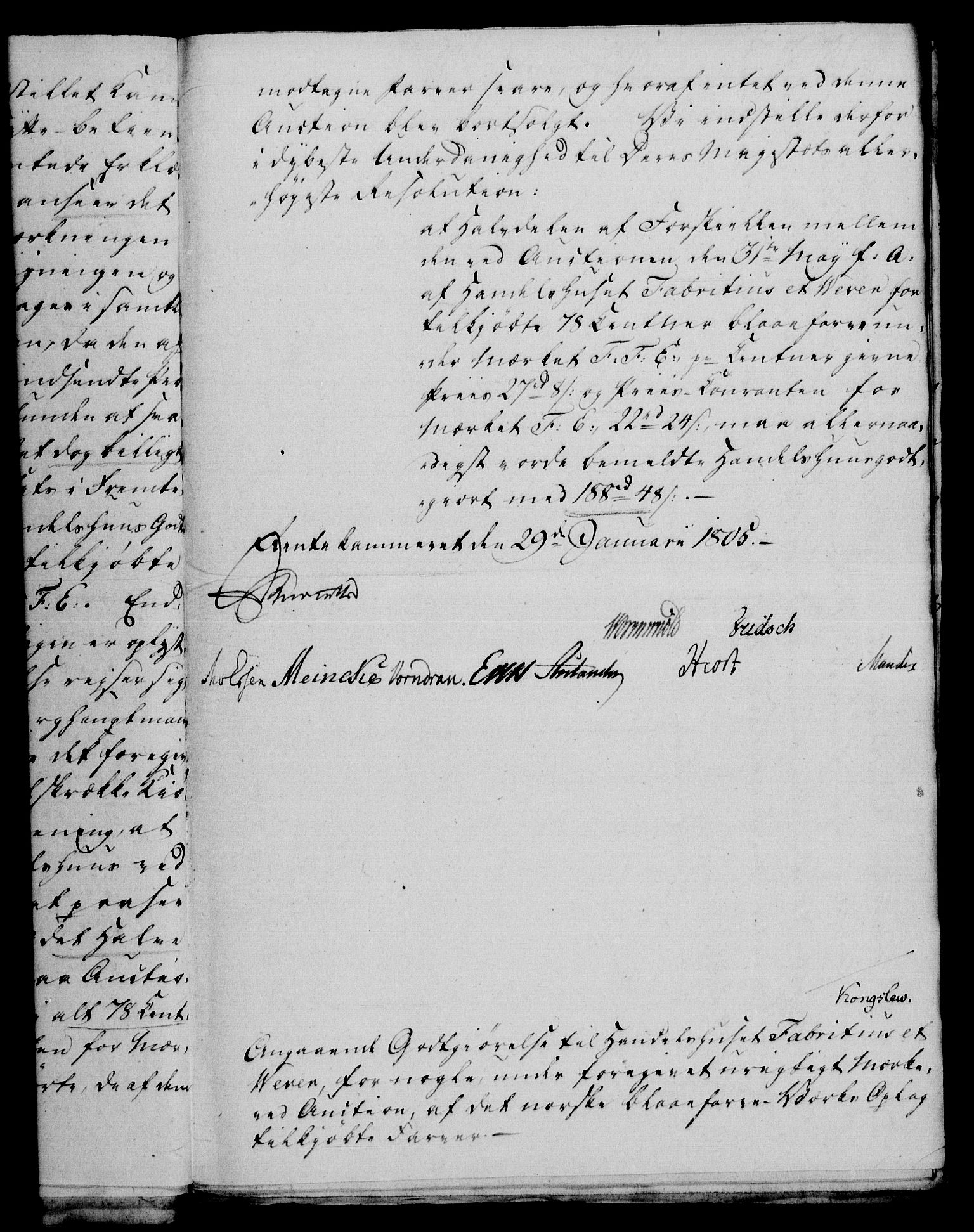 Rentekammeret, Renteskriverkontorene, AV/RA-EA-3115/M/Mf/Mfb/L0007: Relasjons- og resolusjonsprotokoll med register (merket RK 54.13), 1805-1806