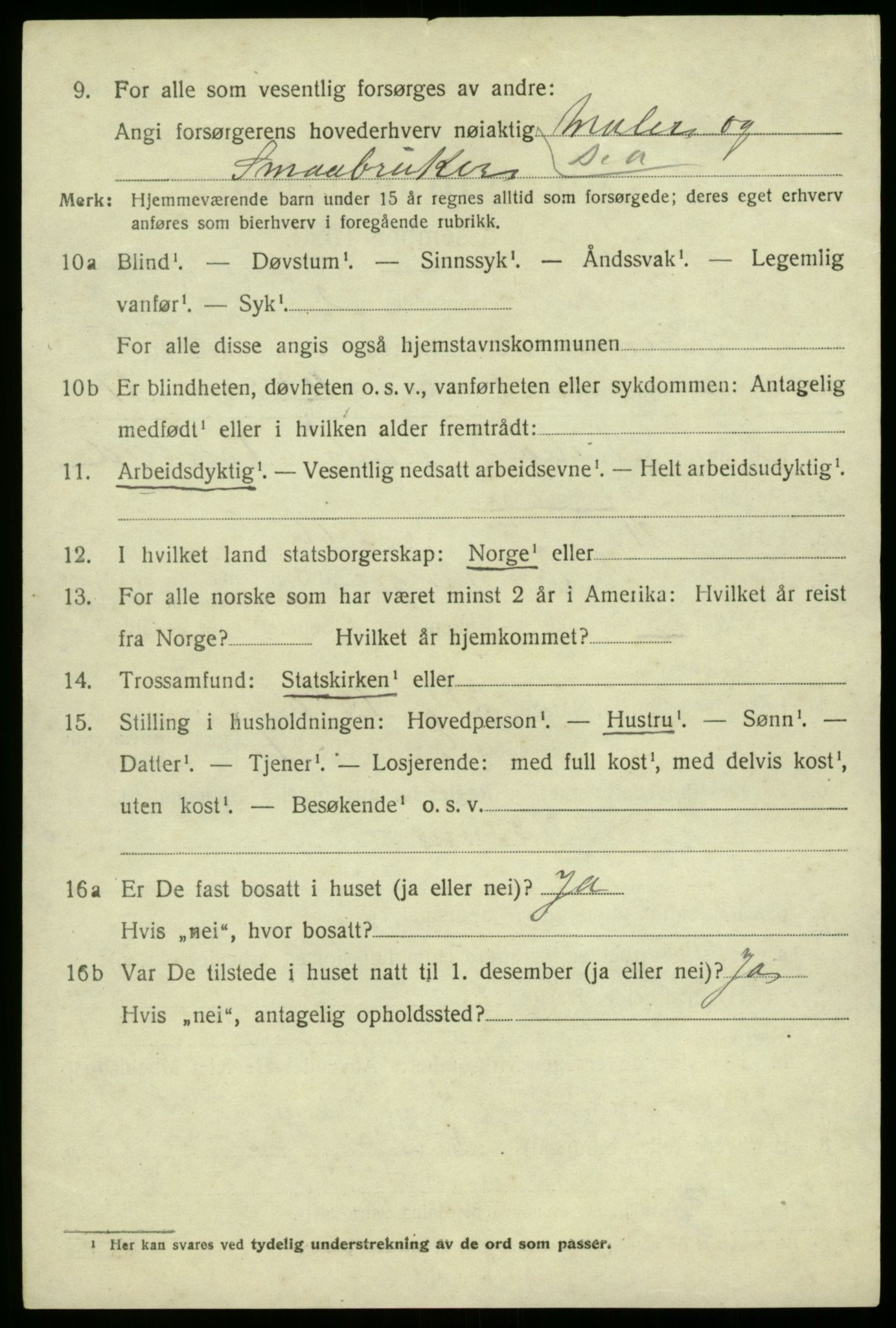 SAB, 1920 census for Samnanger, 1920, p. 1774