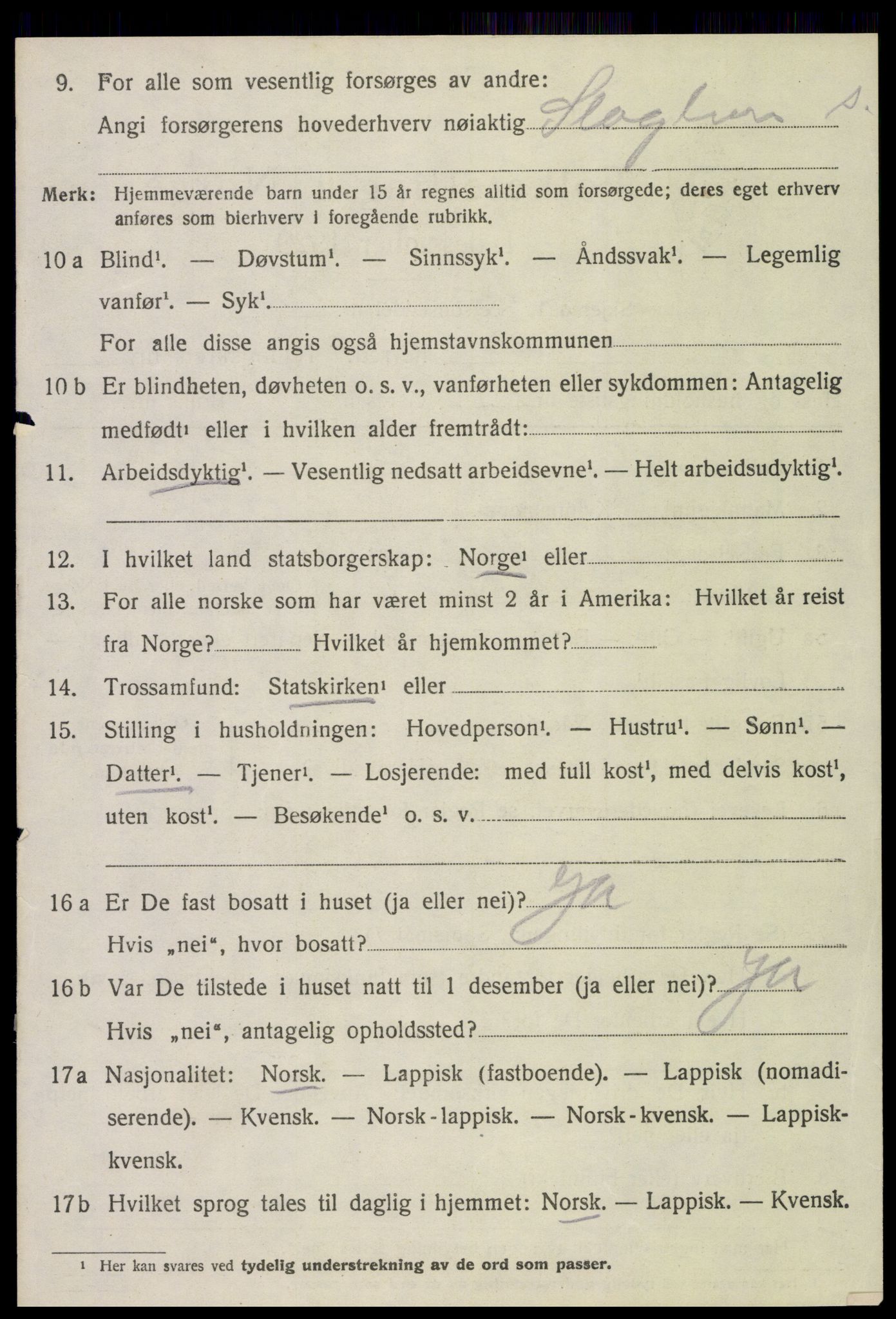 SAT, 1920 census for Stjørdal, 1920, p. 4545