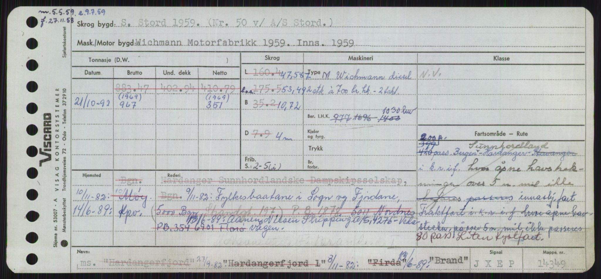 Sjøfartsdirektoratet med forløpere, Skipsmålingen, RA/S-1627/H/Ha/L0001/0002: Fartøy, A-Eig / Fartøy Bjør-Eig, p. 227