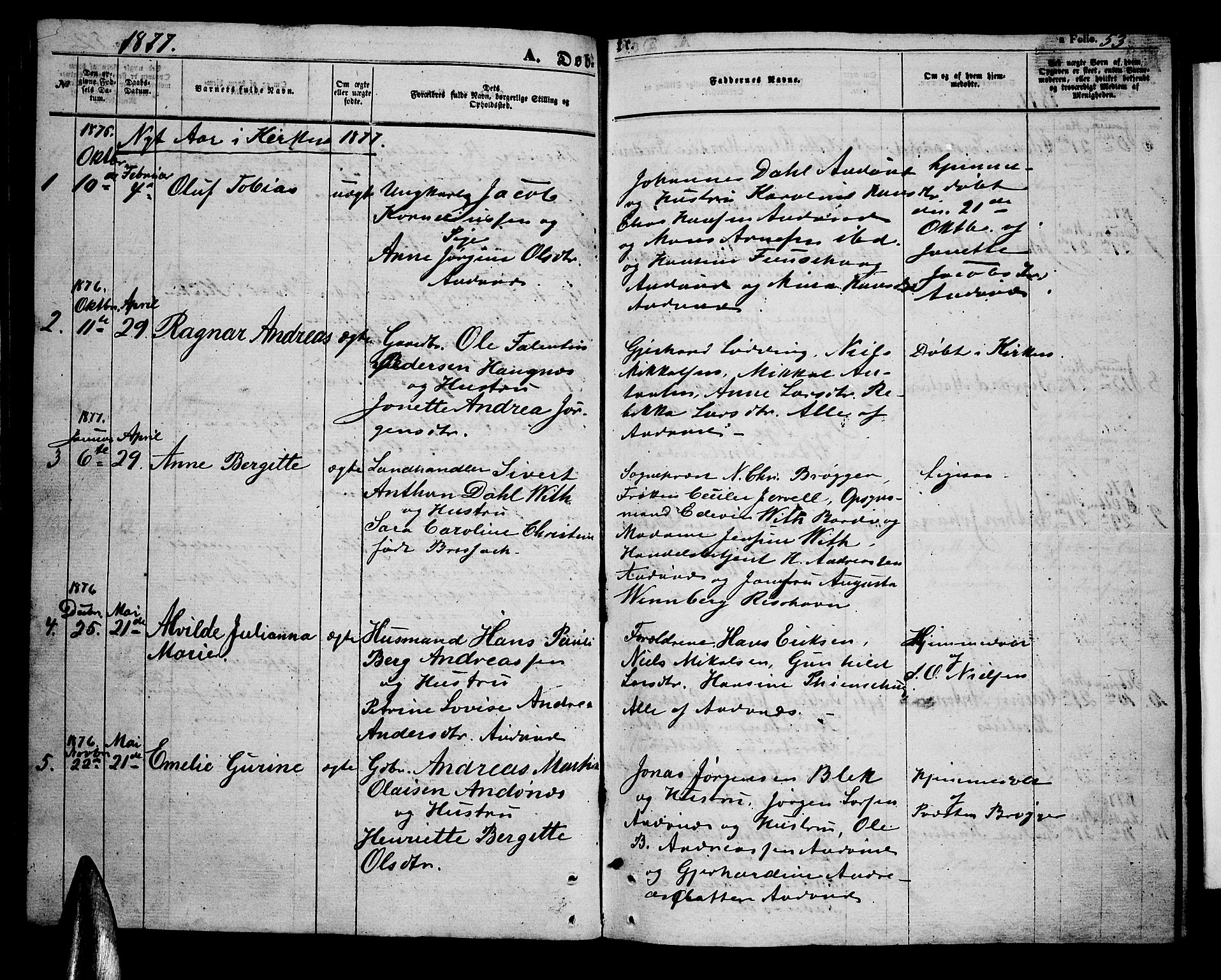 Ministerialprotokoller, klokkerbøker og fødselsregistre - Nordland, AV/SAT-A-1459/899/L1447: Parish register (copy) no. 899C02, 1855-1886, p. 53