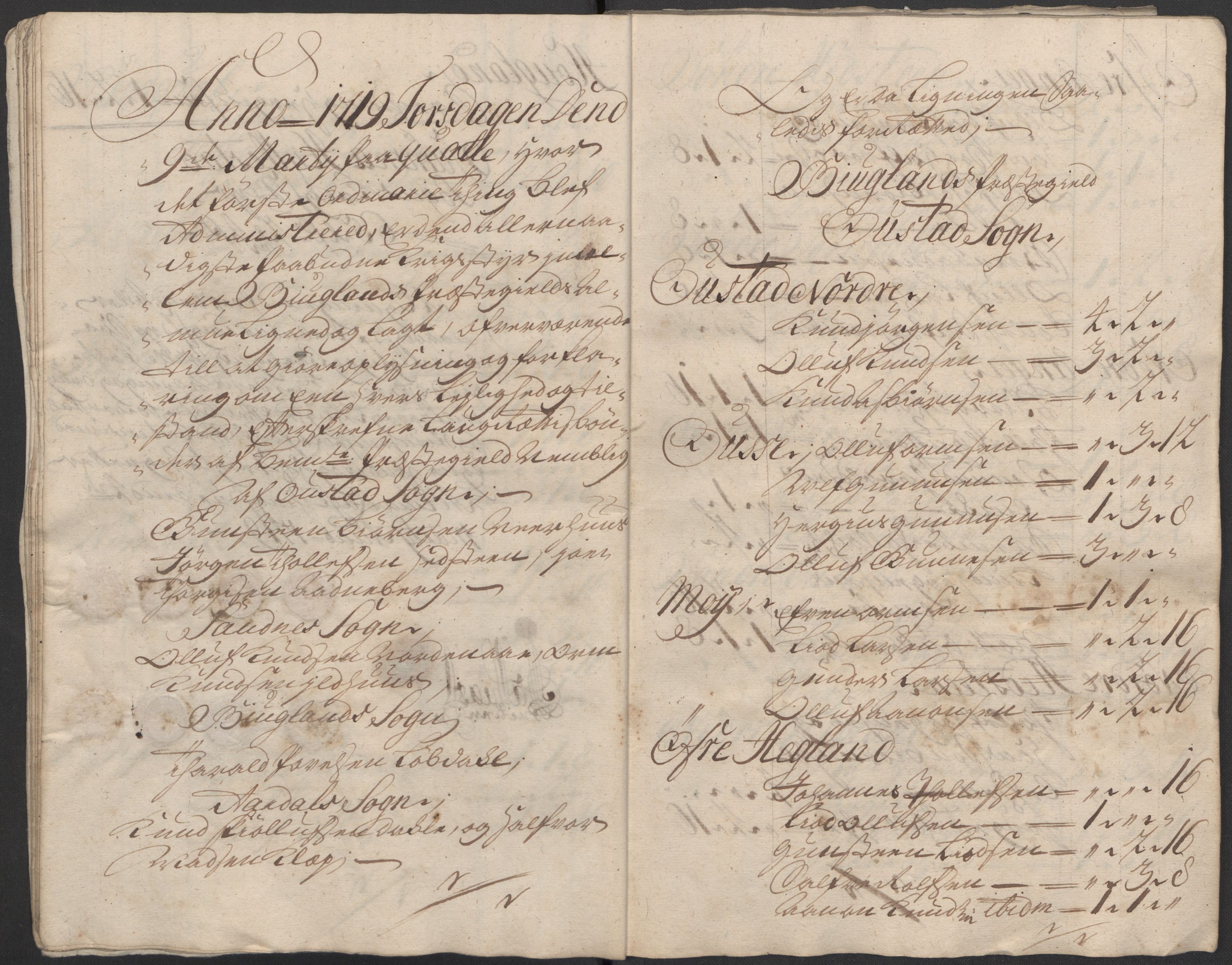 Rentekammeret inntil 1814, Reviderte regnskaper, Fogderegnskap, AV/RA-EA-4092/R40/L2453: Fogderegnskap Råbyggelag, 1718-1719, p. 297