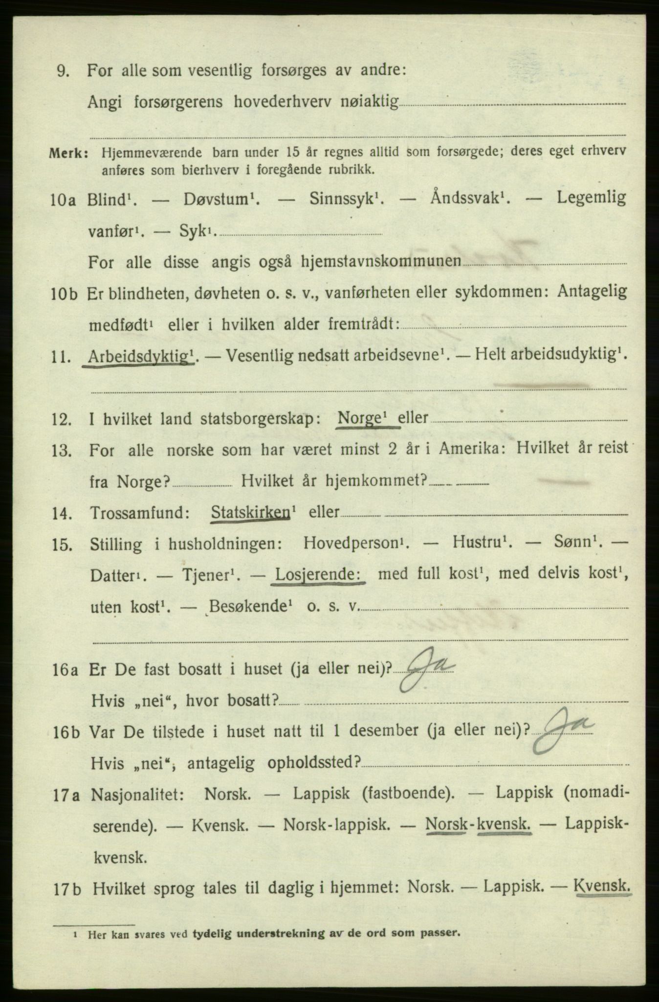 SATØ, 1920 census for , 1920, p. 2115