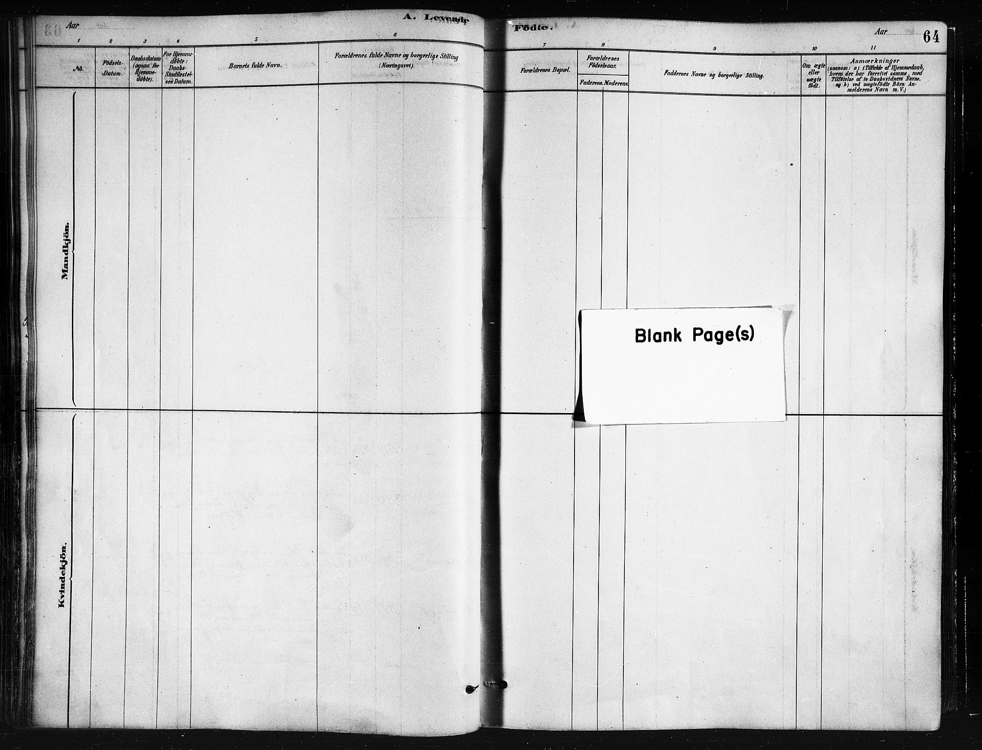 Ministerialprotokoller, klokkerbøker og fødselsregistre - Nordland, SAT/A-1459/893/L1335: Parish register (official) no. 893A08 /1, 1878-1884, p. 64