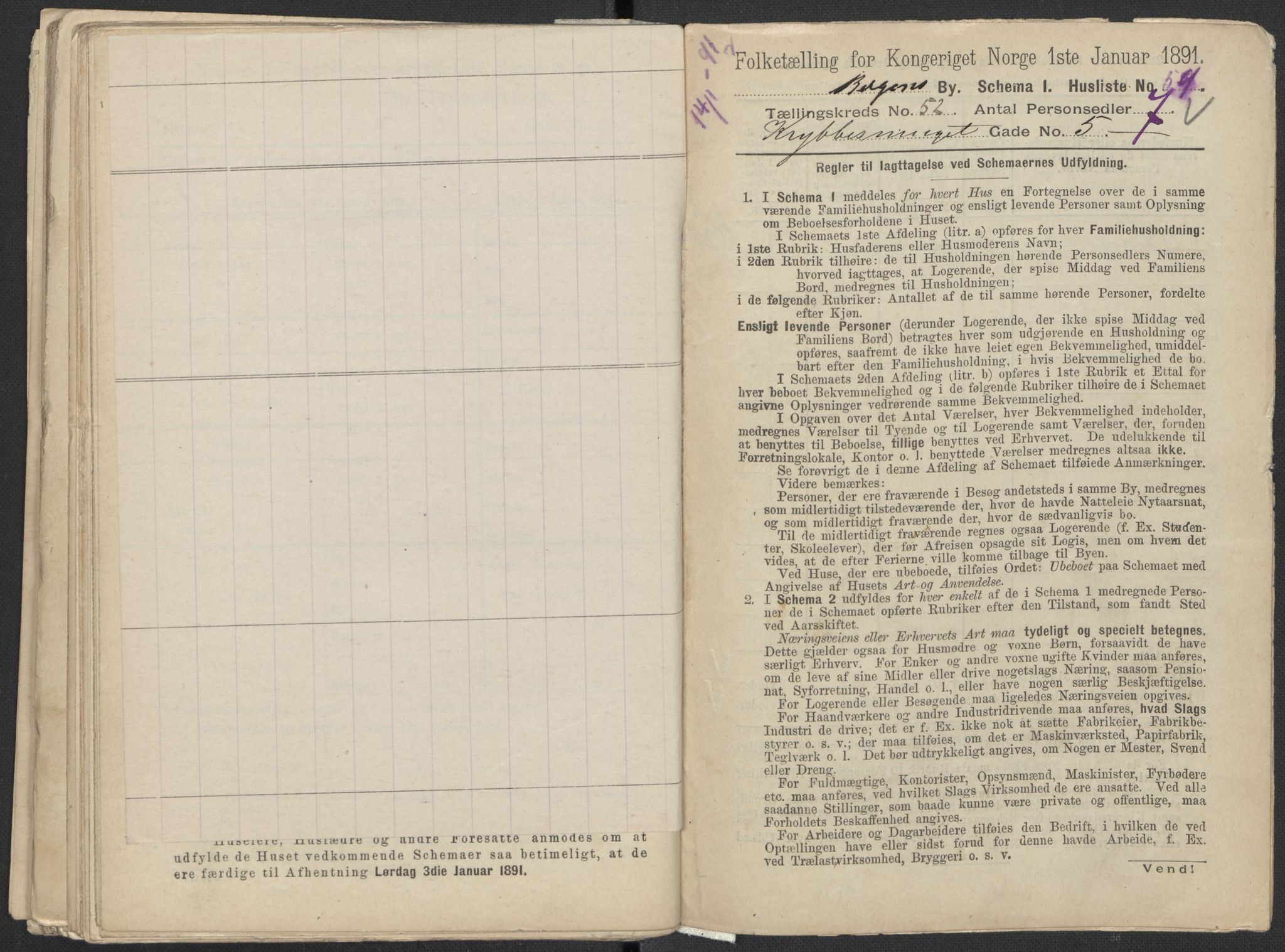 RA, 1891 Census for 1301 Bergen, 1891, p. 8565