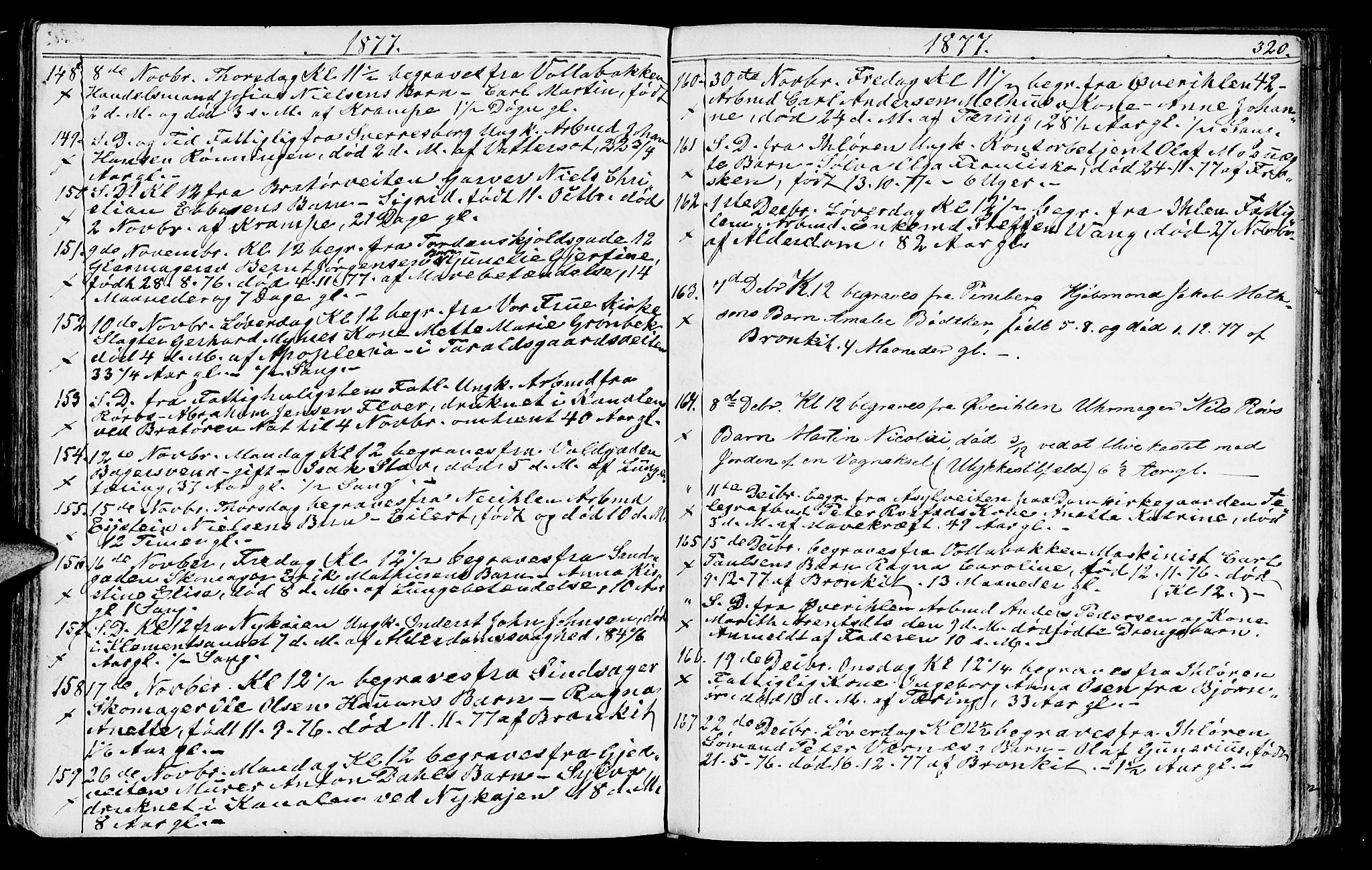 Ministerialprotokoller, klokkerbøker og fødselsregistre - Sør-Trøndelag, SAT/A-1456/602/L0142: Parish register (copy) no. 602C10, 1872-1894, p. 320