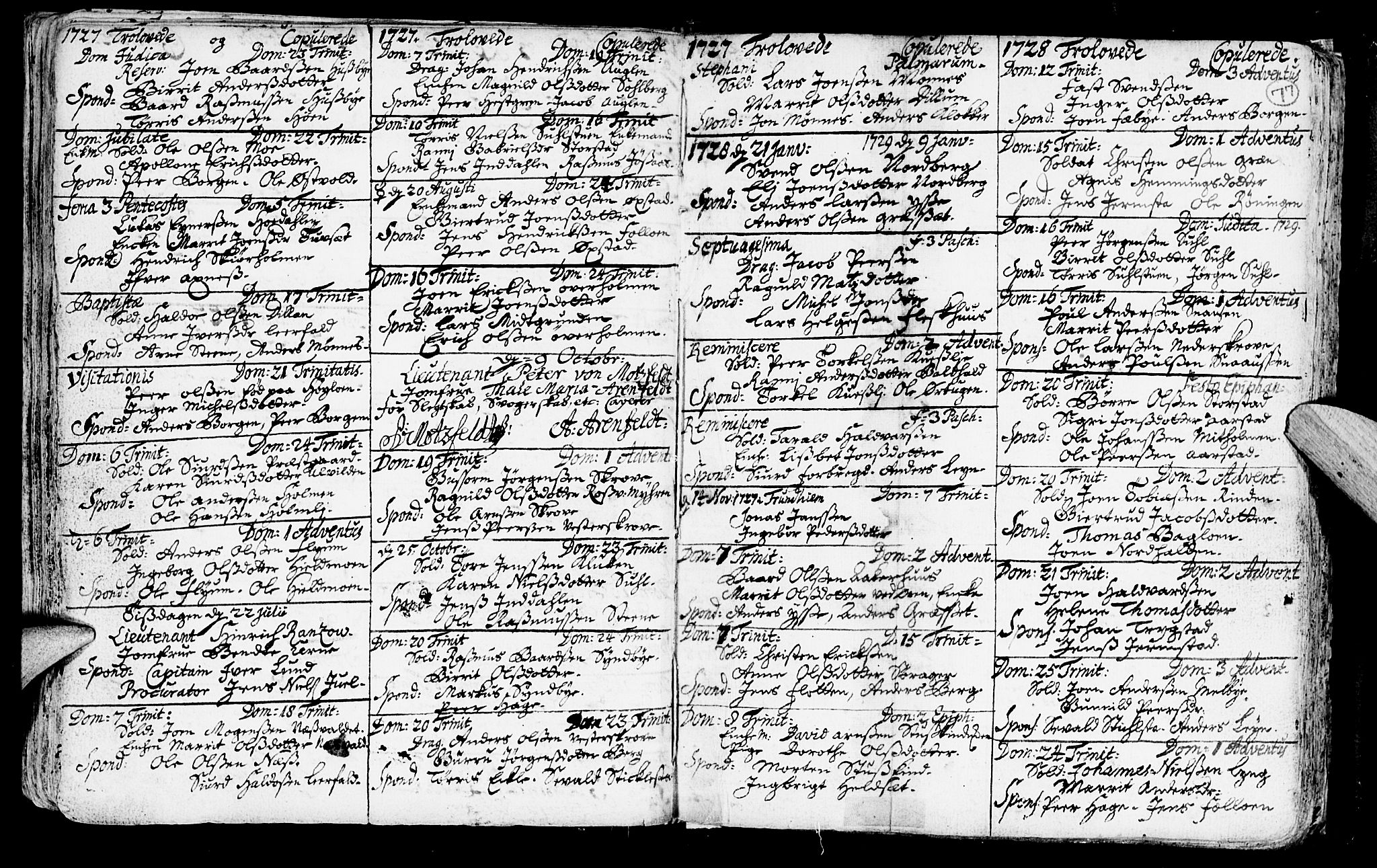 Ministerialprotokoller, klokkerbøker og fødselsregistre - Nord-Trøndelag, SAT/A-1458/723/L0230: Parish register (official) no. 723A01, 1705-1747, p. 77