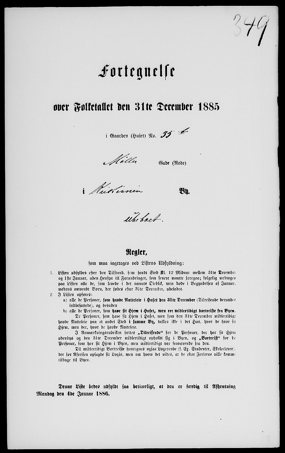 RA, 1885 census for 0301 Kristiania, 1885, p. 2507