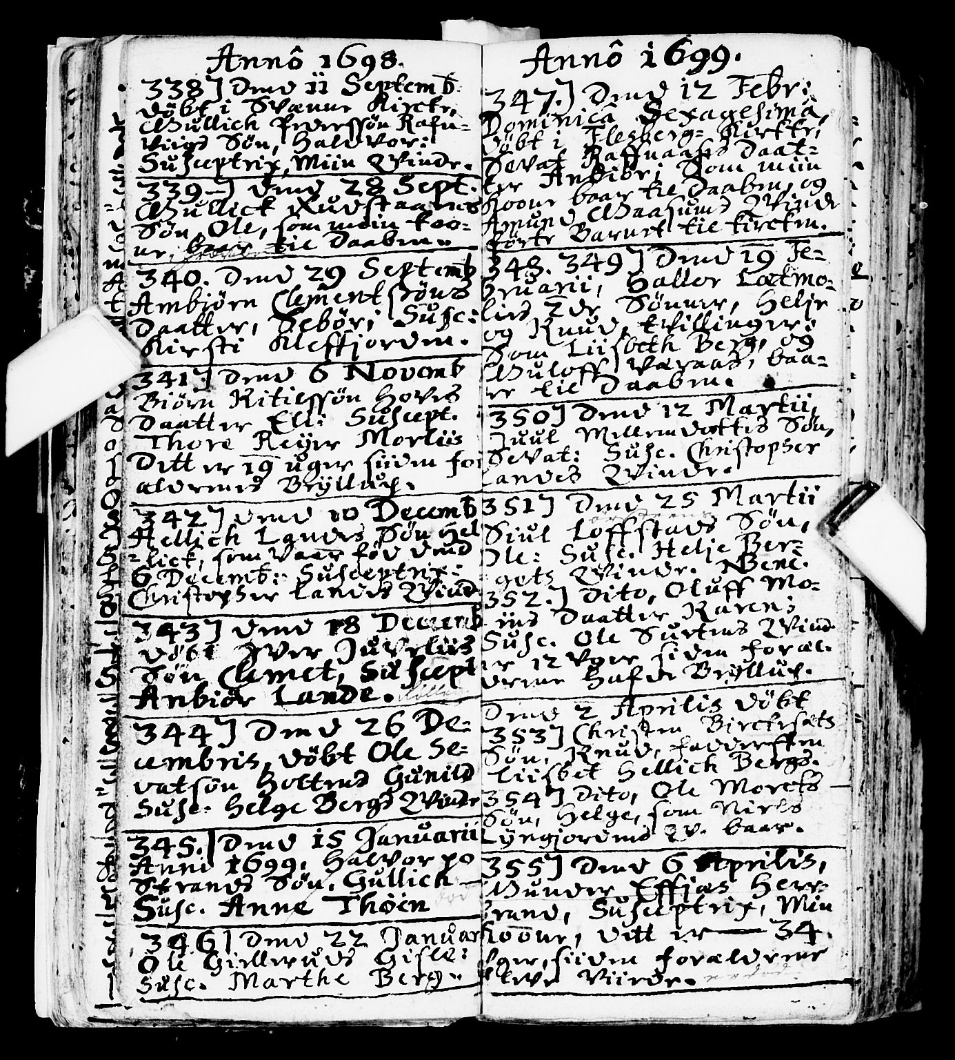 Flesberg kirkebøker, AV/SAKO-A-18/F/Fa/L0001: Parish register (official) no. I 1, 1688-1725