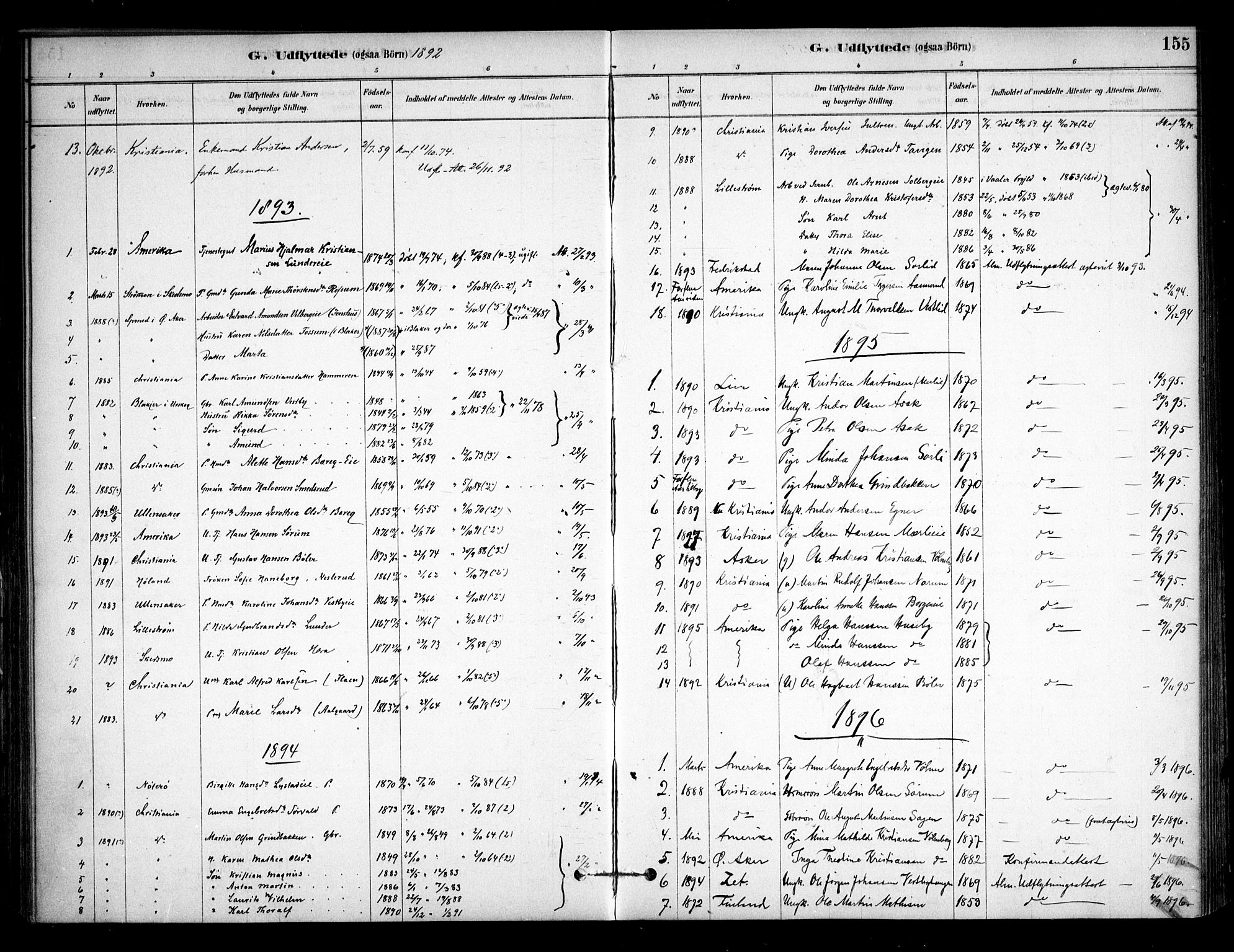 Sørum prestekontor Kirkebøker, SAO/A-10303/F/Fa/L0008: Parish register (official) no. I 8, 1878-1914, p. 155
