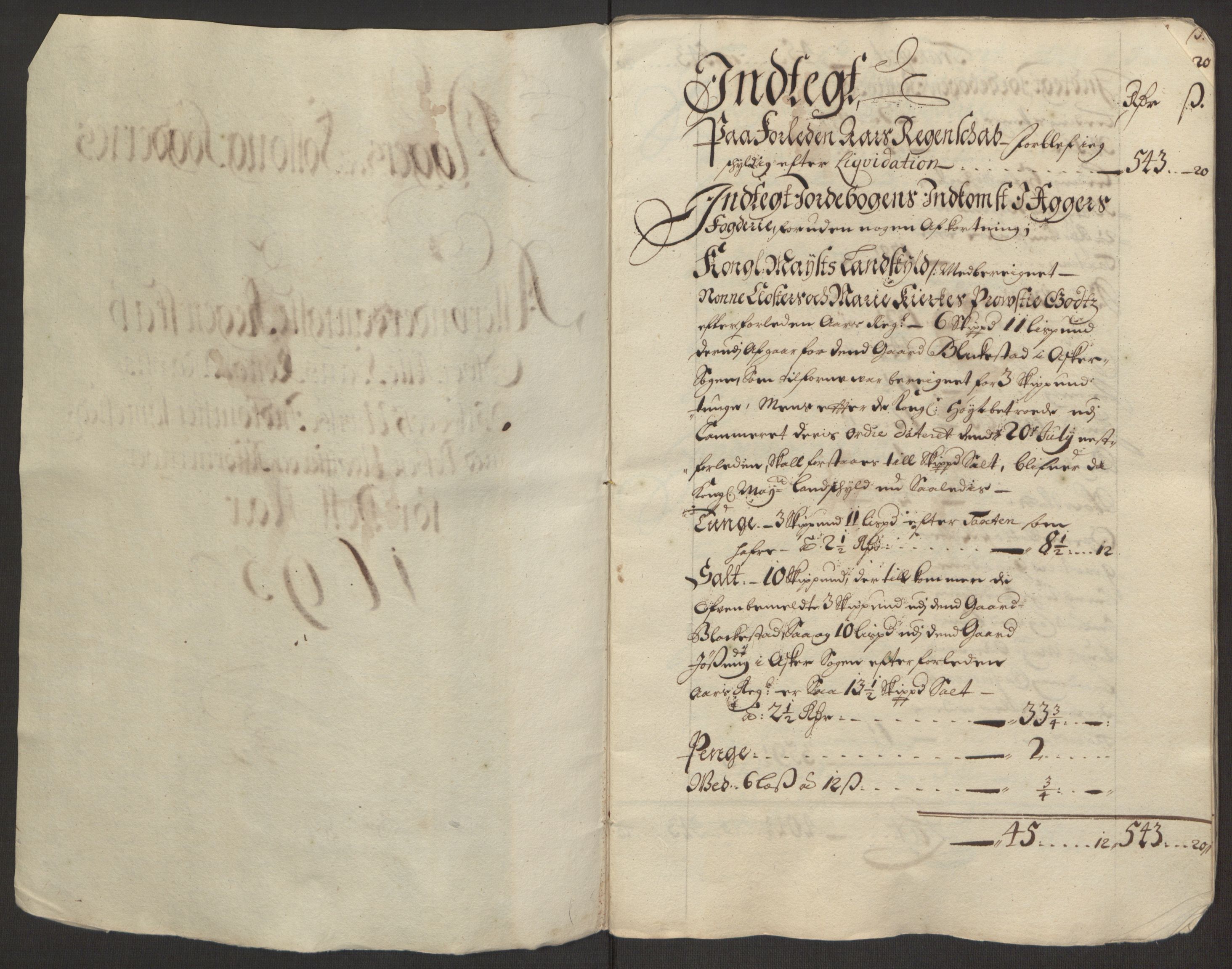 Rentekammeret inntil 1814, Reviderte regnskaper, Fogderegnskap, RA/EA-4092/R10/L0439: Fogderegnskap Aker og Follo, 1695, p. 3