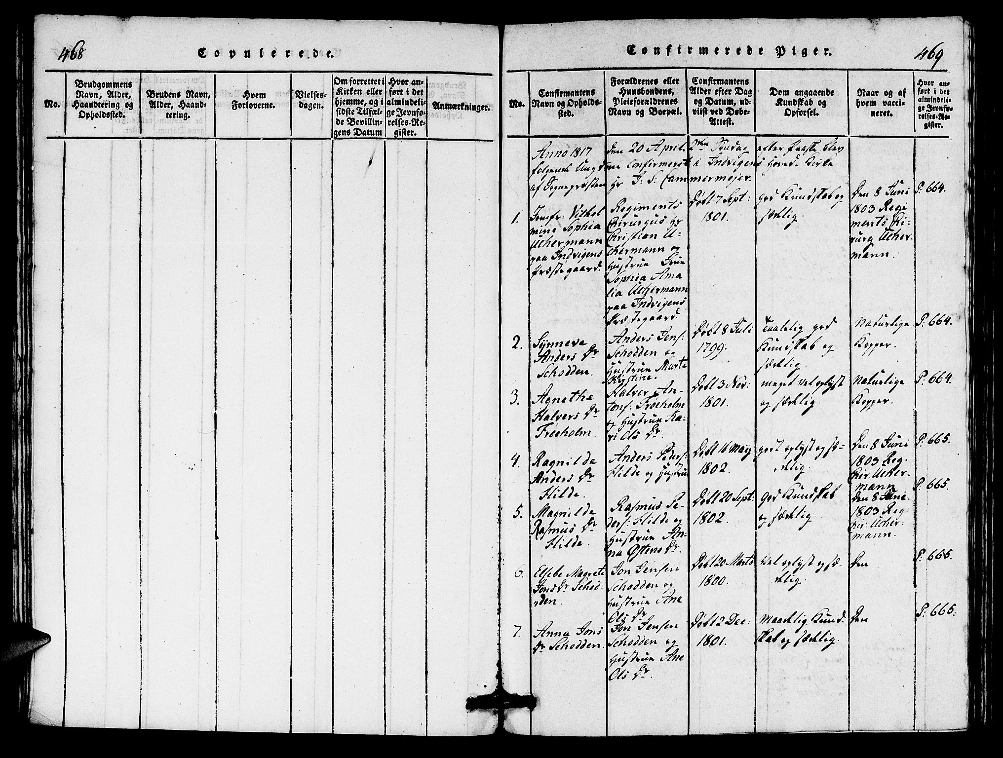 Innvik sokneprestembete, AV/SAB-A-80501: Parish register (copy) no. A 1, 1816-1820, p. 468-469