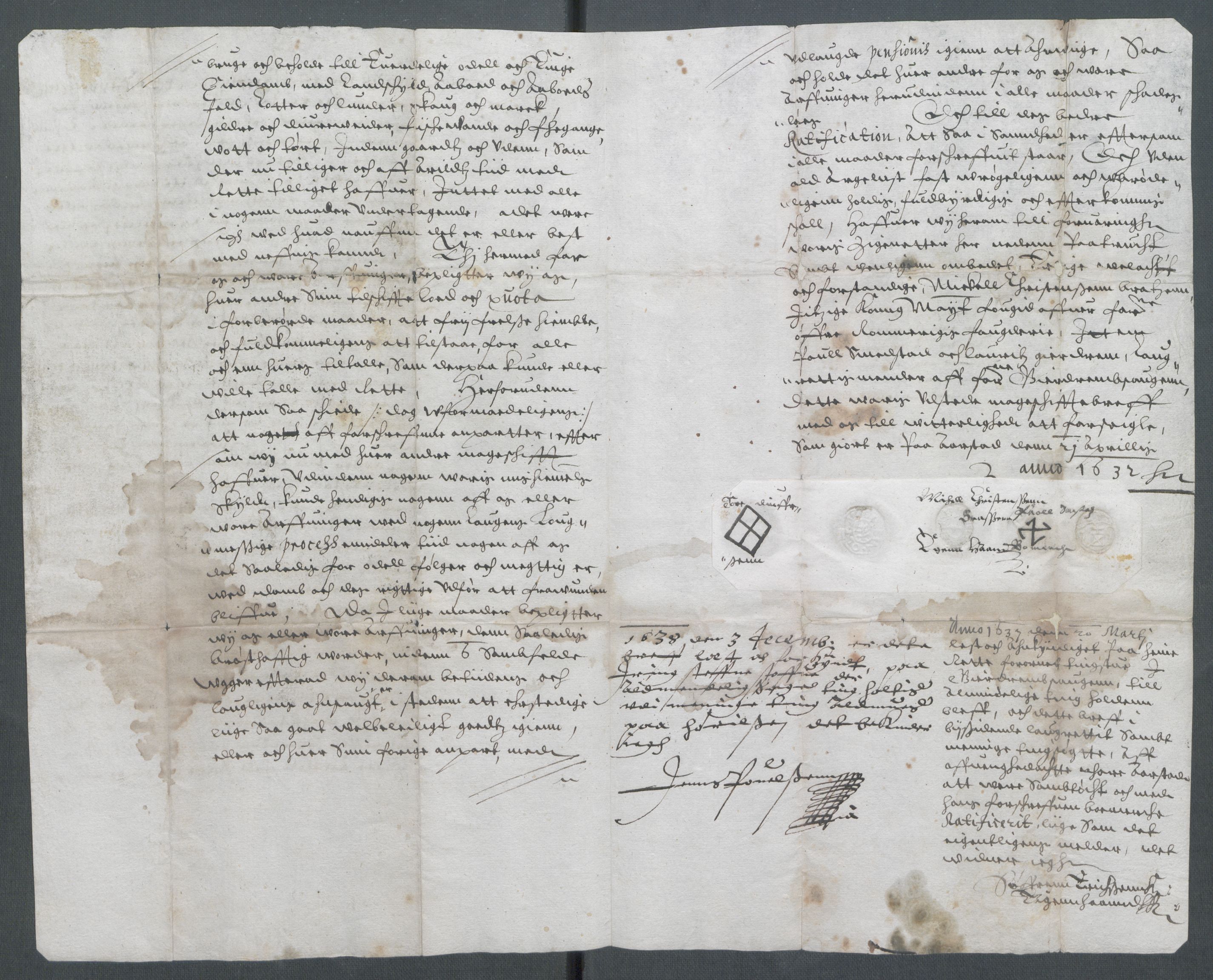 Riksarkivets diplomsamling, RA/EA-5965/F02/L0142: Dokumenter, 1632, p. 42