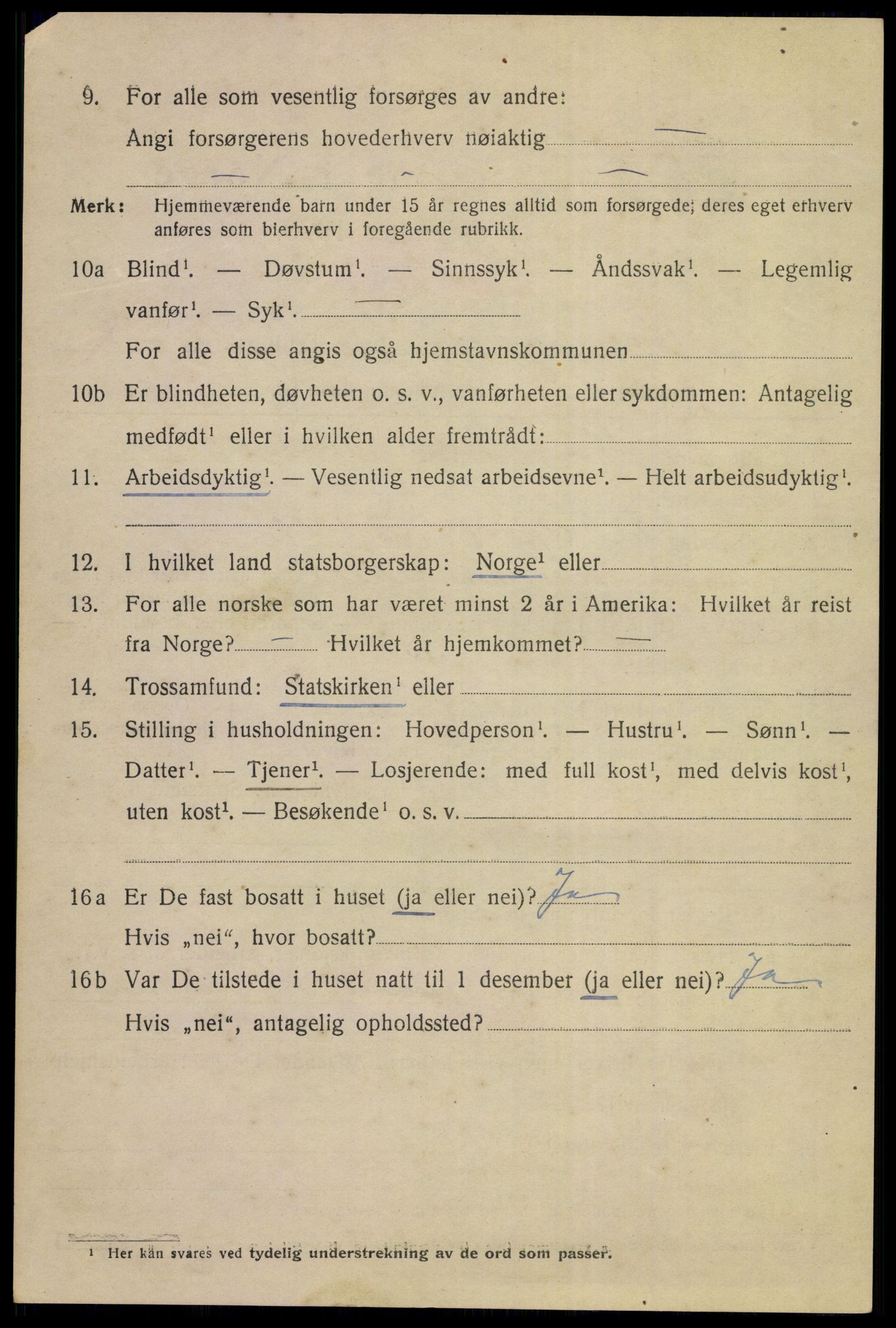 SAKO, 1920 census for Kongsberg, 1920, p. 15883