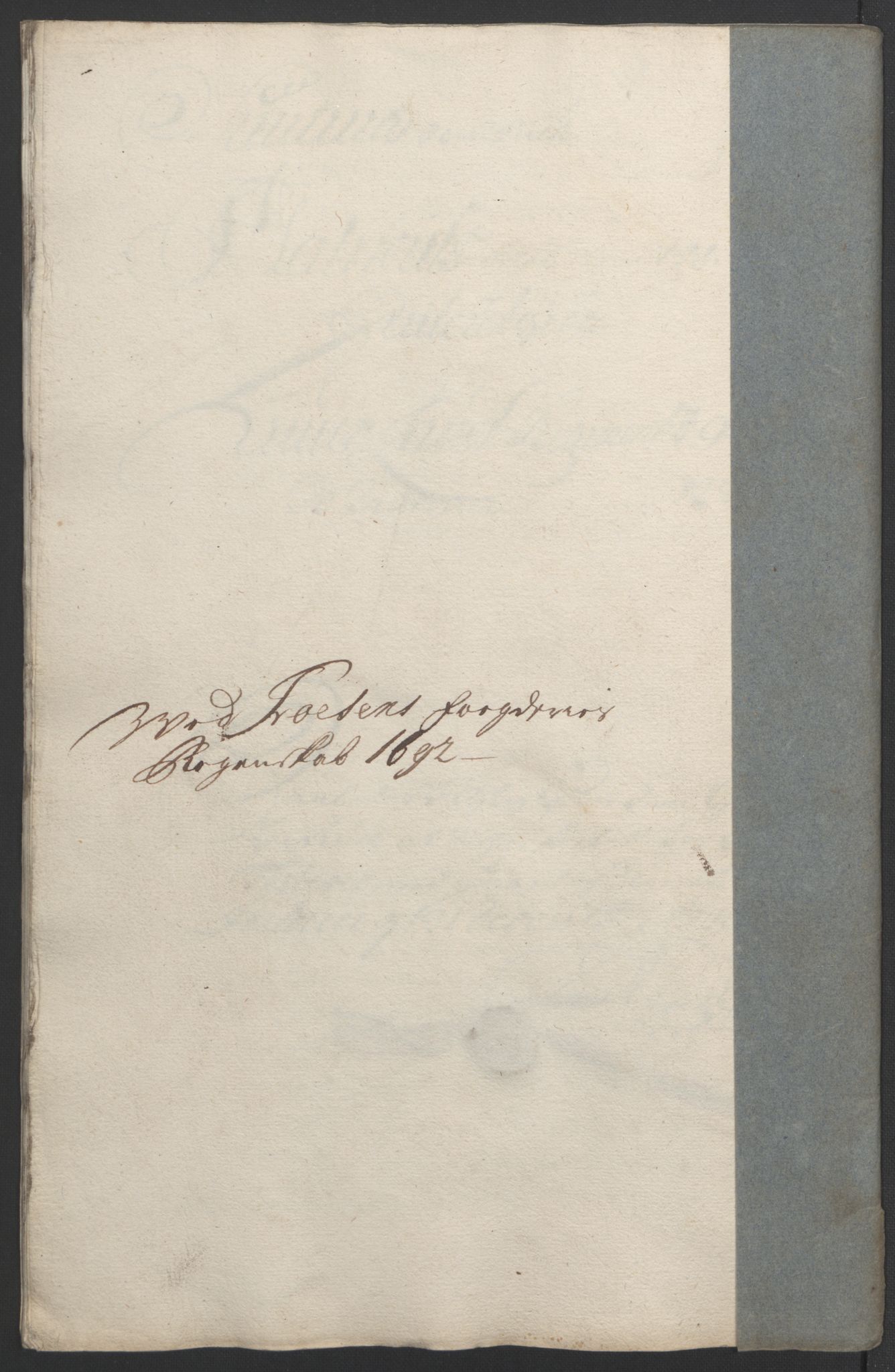 Rentekammeret inntil 1814, Reviderte regnskaper, Fogderegnskap, RA/EA-4092/R57/L3849: Fogderegnskap Fosen, 1692-1693, p. 126