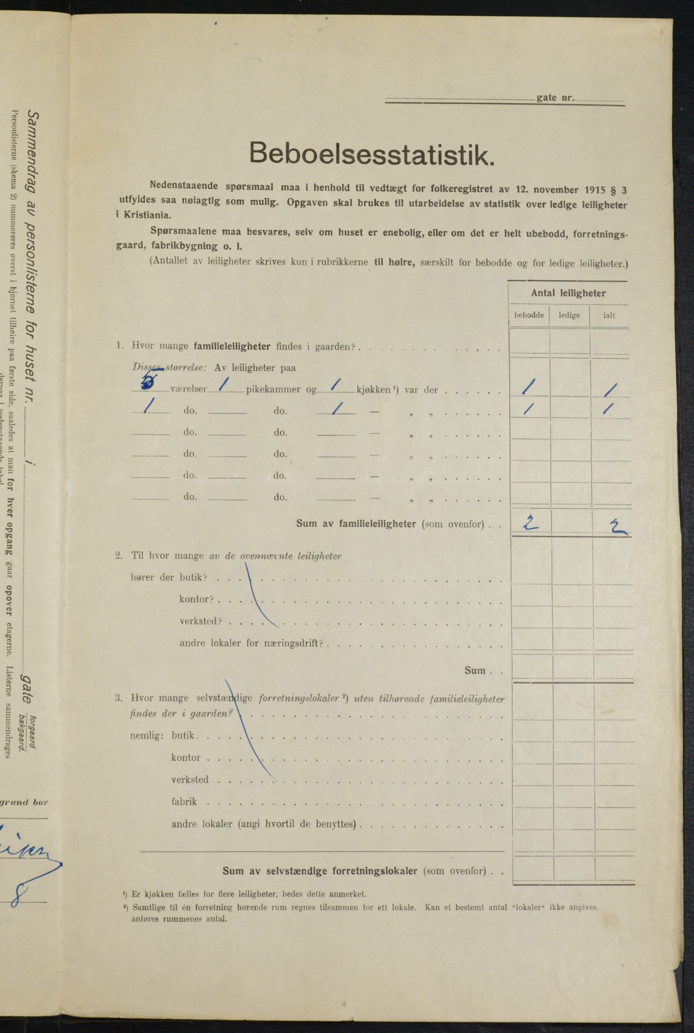 OBA, Municipal Census 1916 for Kristiania, 1916, p. 24044