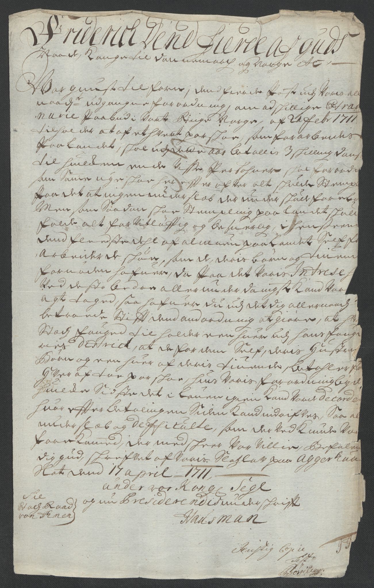 Rentekammeret inntil 1814, Reviderte regnskaper, Fogderegnskap, RA/EA-4092/R55/L3660: Fogderegnskap Romsdal, 1711, p. 214