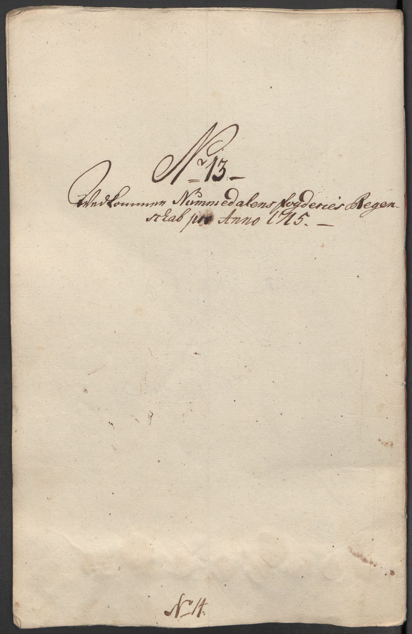 Rentekammeret inntil 1814, Reviderte regnskaper, Fogderegnskap, AV/RA-EA-4092/R64/L4436: Fogderegnskap Namdal, 1715, p. 171