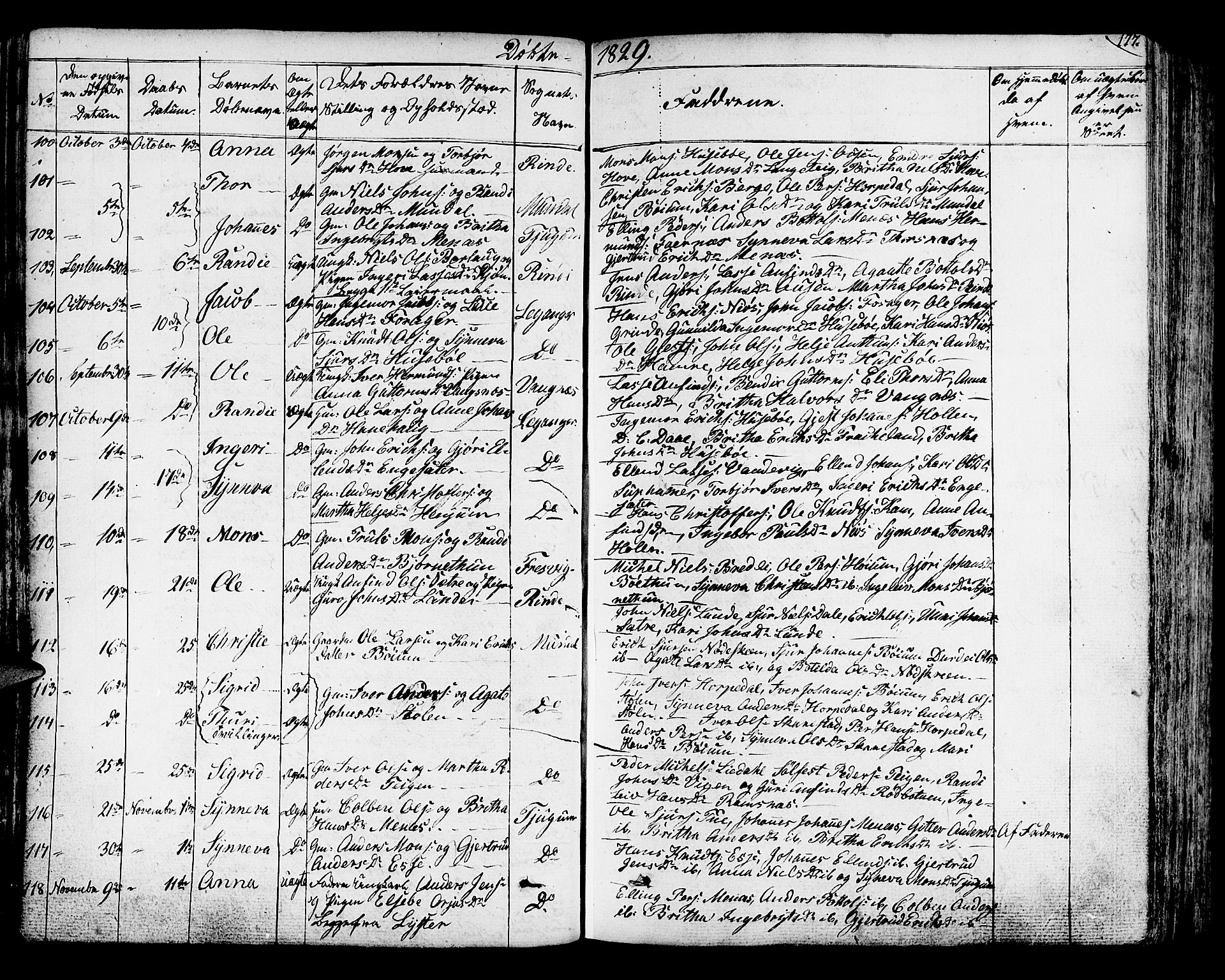 Leikanger sokneprestembete, AV/SAB-A-81001/H/Haa/Haaa/L0006: Parish register (official) no. A 6, 1810-1838, p. 177