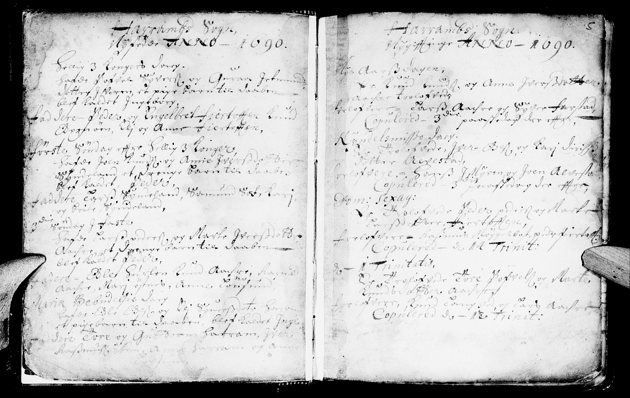 Ministerialprotokoller, klokkerbøker og fødselsregistre - Møre og Romsdal, SAT/A-1454/536/L0491: Parish register (official) no. 536A01 /1, 1689-1737, p. 5