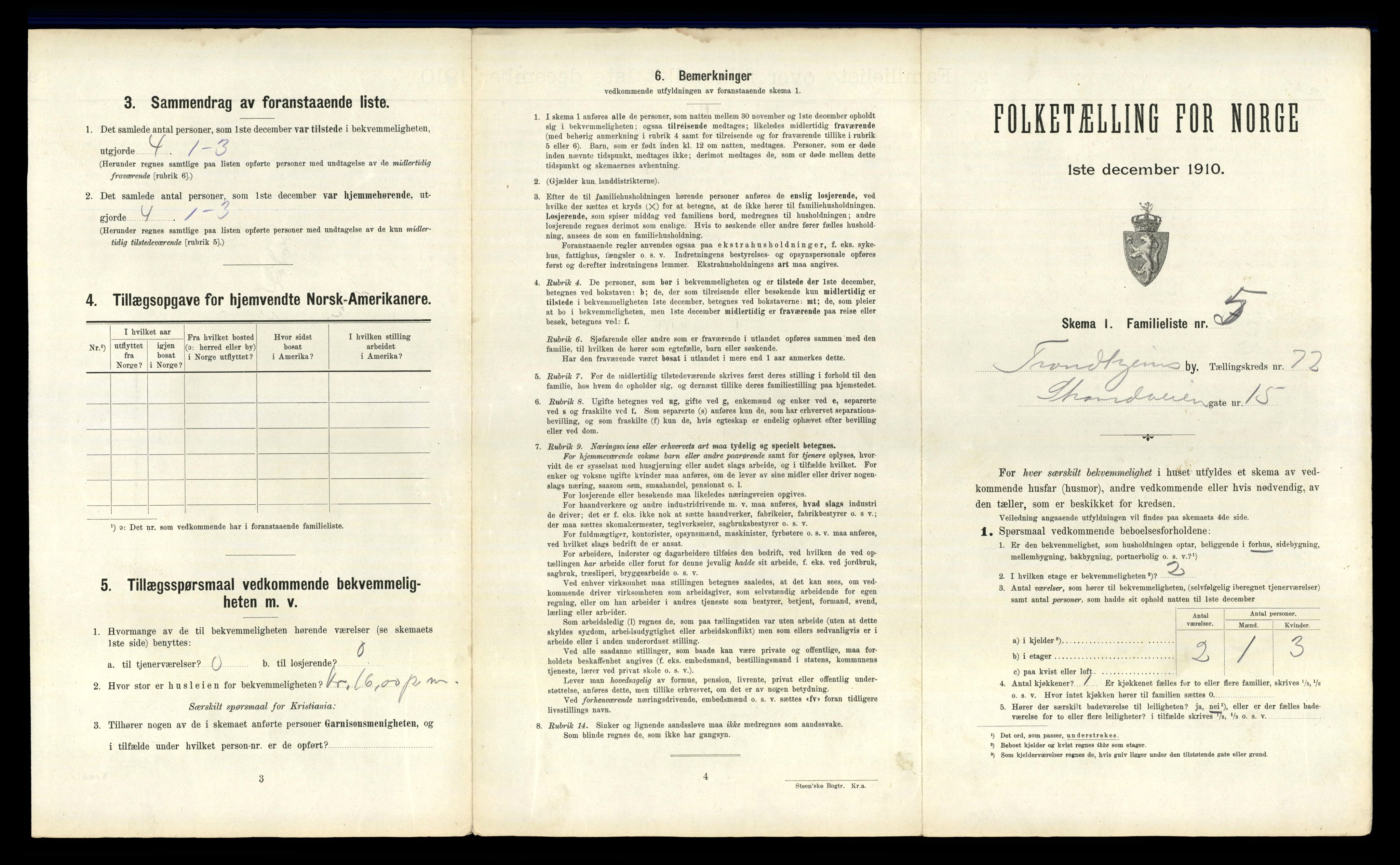 RA, 1910 census for Trondheim, 1910, p. 21721