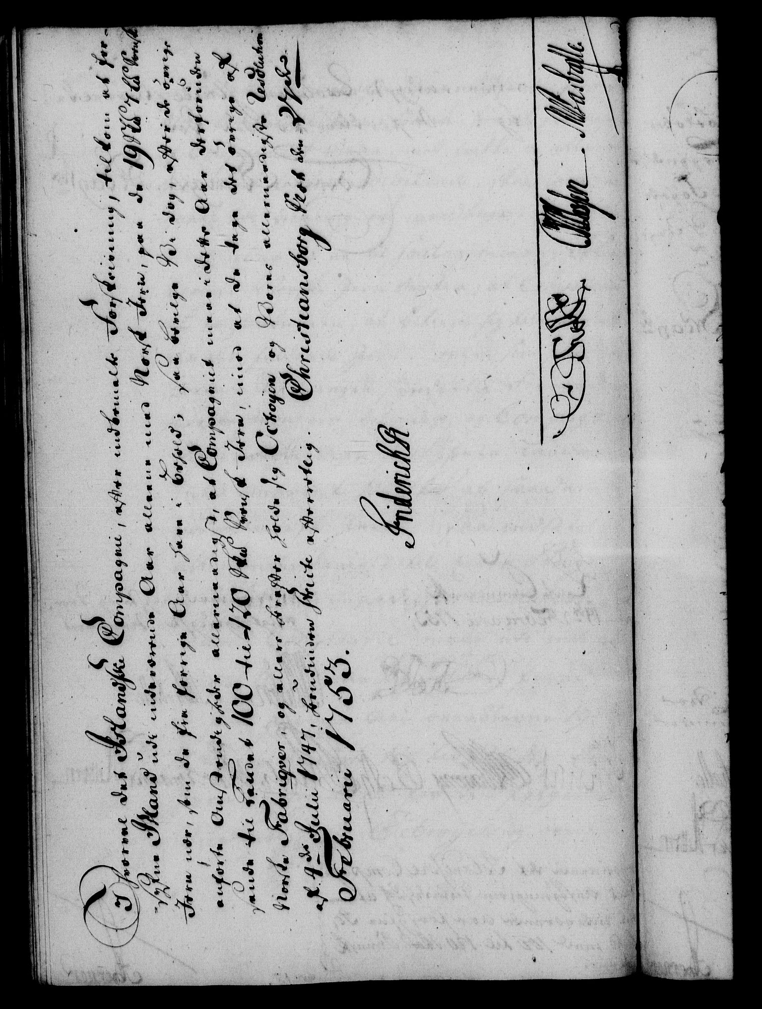 Rentekammeret, Kammerkanselliet, RA/EA-3111/G/Gf/Gfa/L0035: Norsk relasjons- og resolusjonsprotokoll (merket RK 52.35), 1753, p. 153