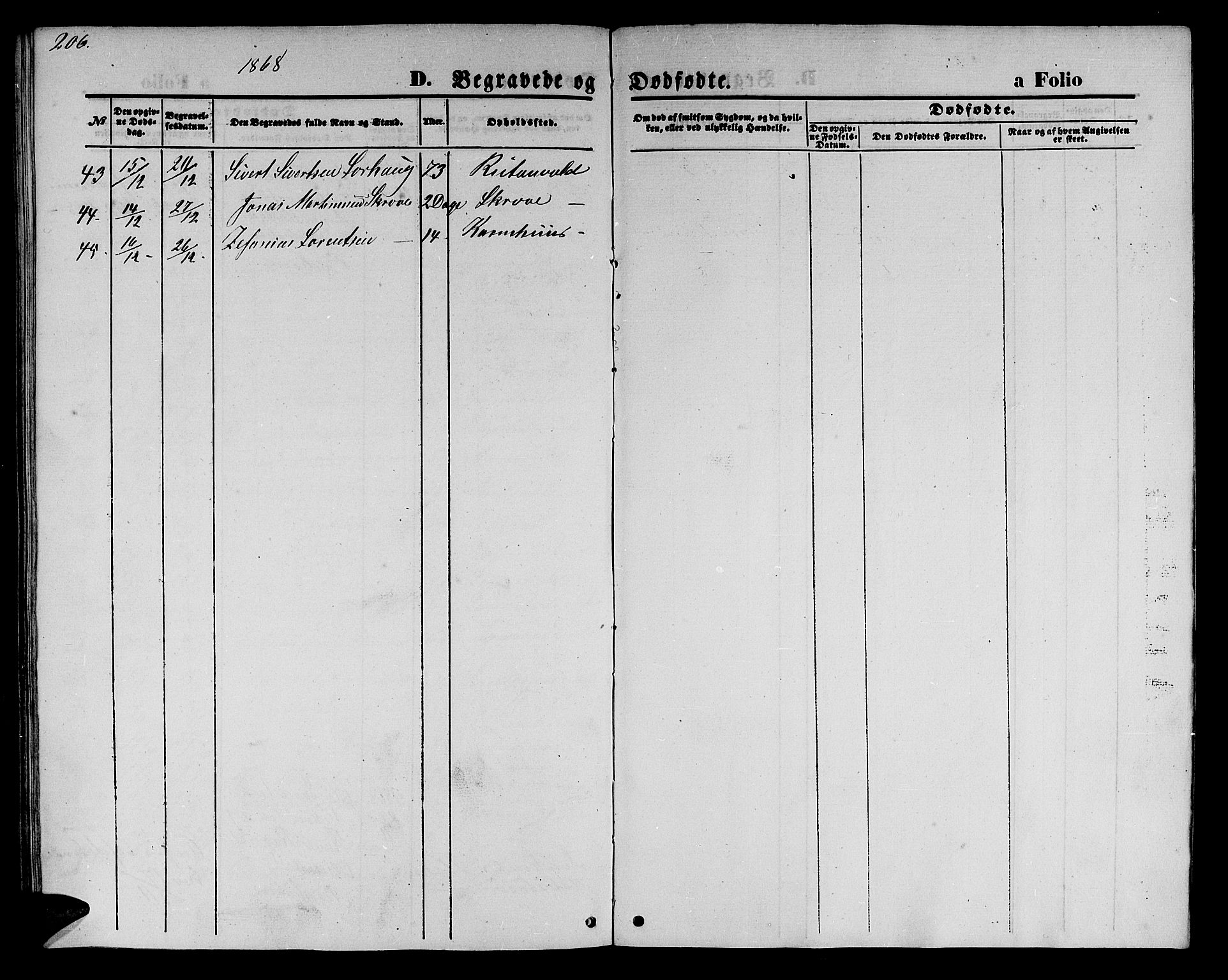 Ministerialprotokoller, klokkerbøker og fødselsregistre - Nord-Trøndelag, AV/SAT-A-1458/723/L0254: Parish register (copy) no. 723C02, 1858-1868, p. 206