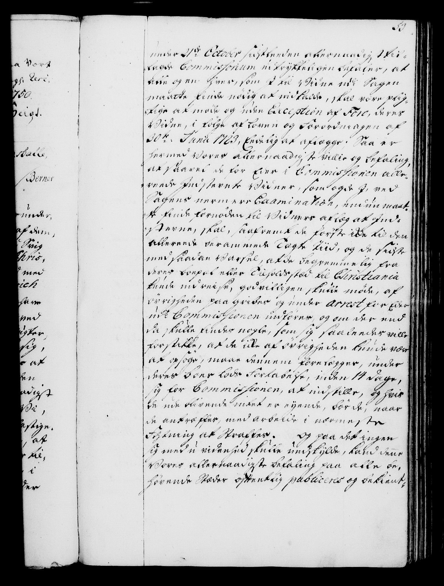 Rentekammeret, Kammerkanselliet, AV/RA-EA-3111/G/Gg/Gga/L0006: Norsk ekspedisjonsprotokoll med register (merket RK 53.6), 1749-1759, p. 53