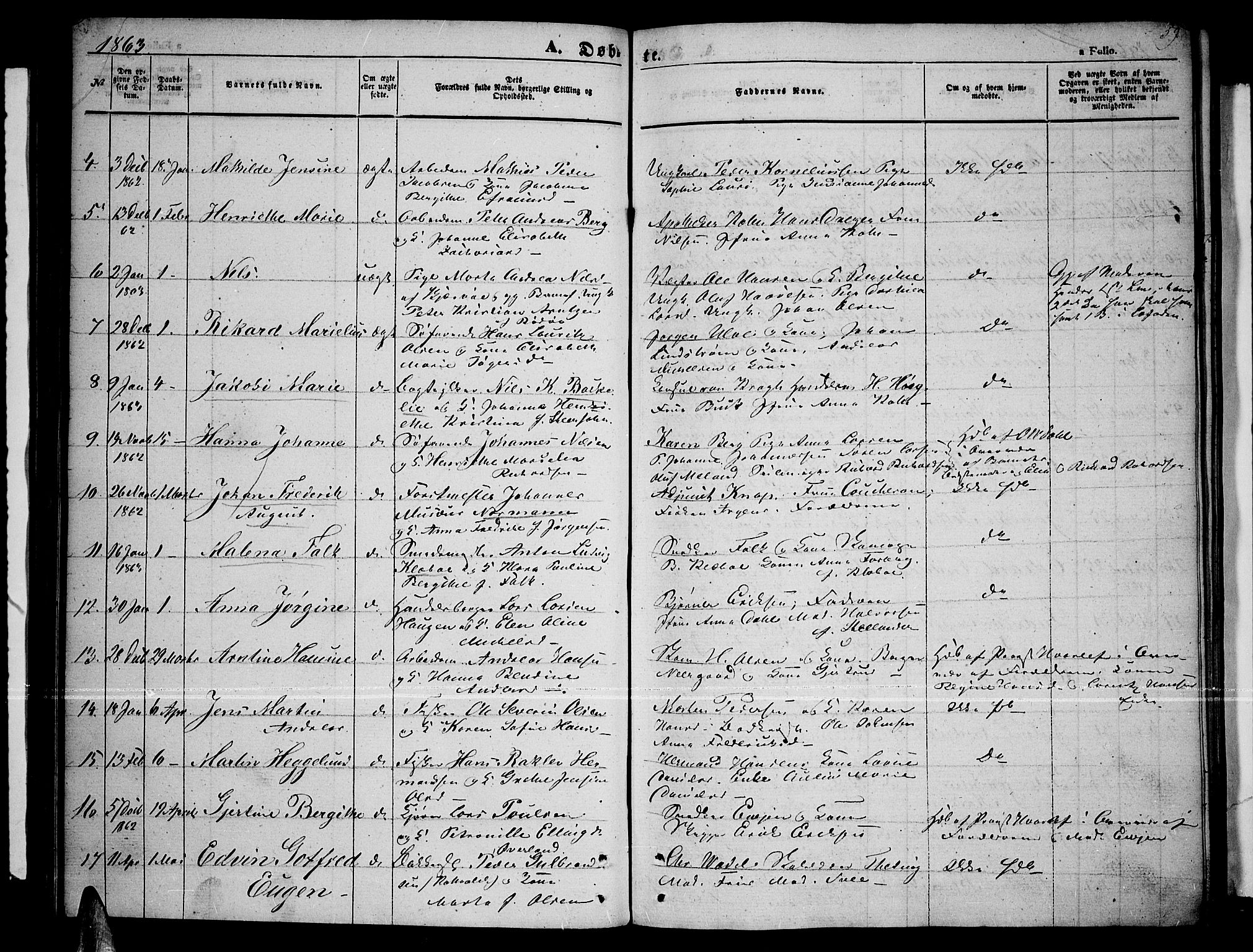 Tromsø sokneprestkontor/stiftsprosti/domprosti, SATØ/S-1343/G/Gb/L0006klokker: Parish register (copy) no. 6, 1857-1866, p. 59