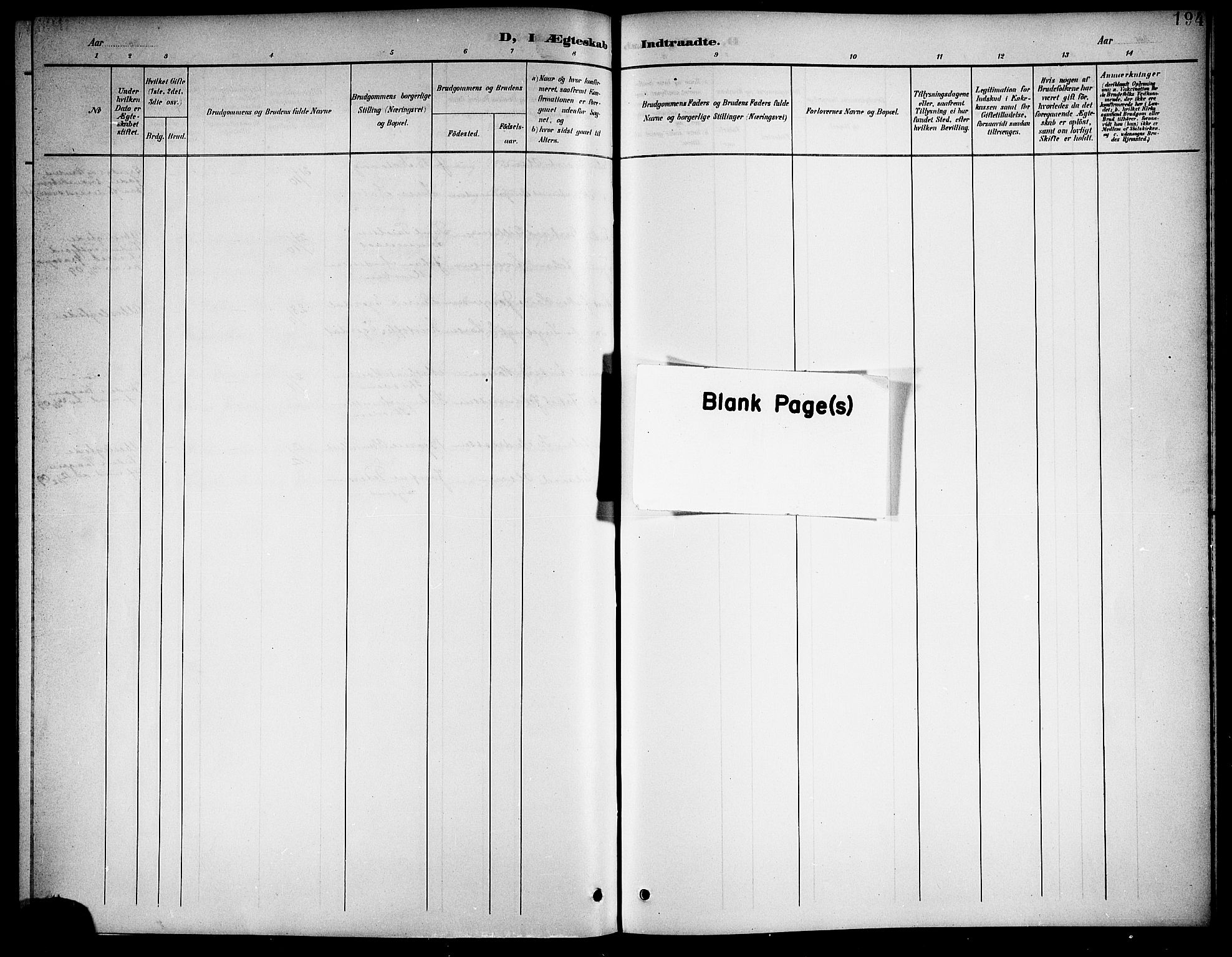 Ministerialprotokoller, klokkerbøker og fødselsregistre - Nordland, SAT/A-1459/859/L0860: Parish register (copy) no. 859C06, 1899-1909, p. 194